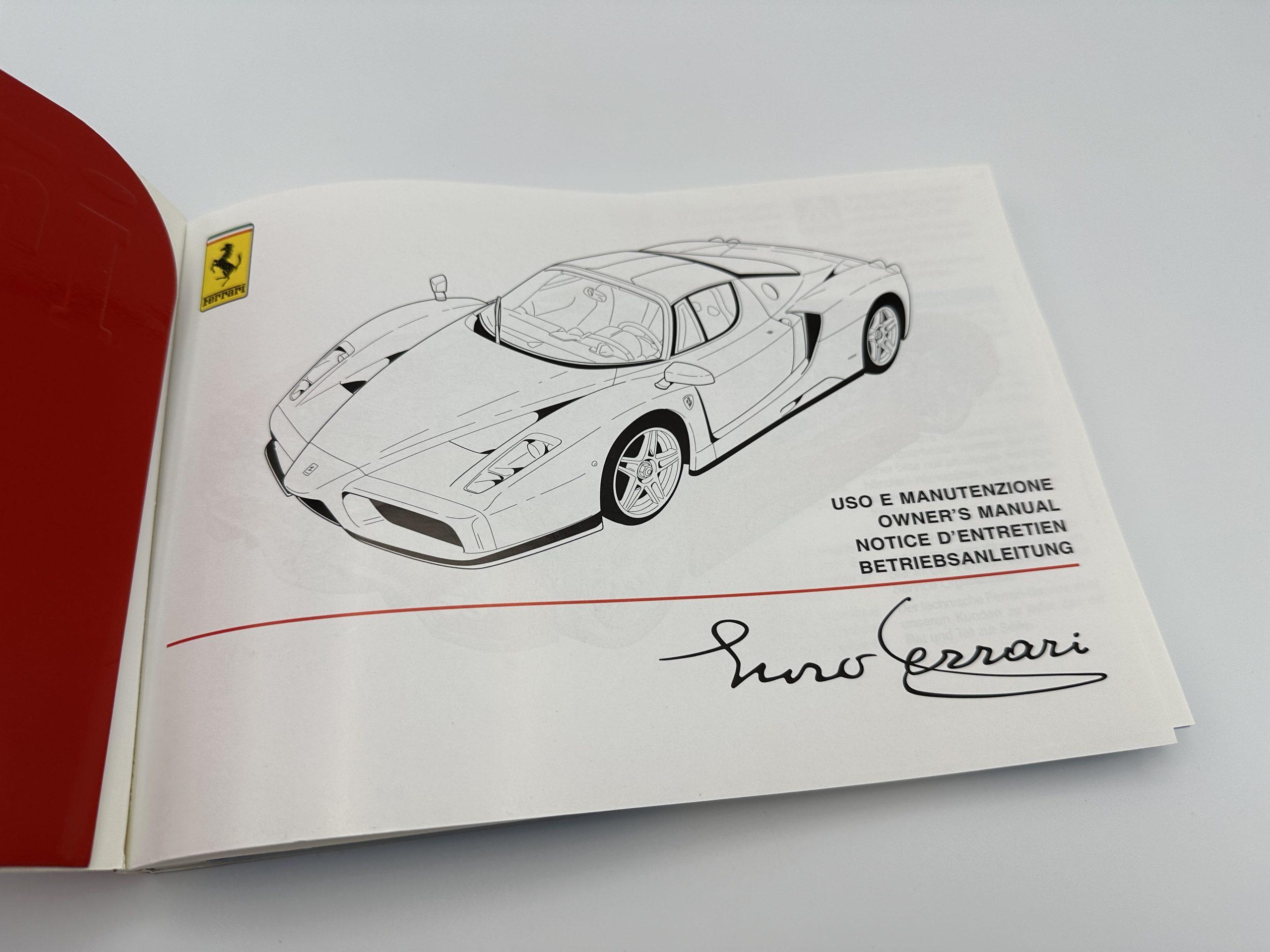 Ferrari Enzo Ferrari Owner’s Manual #1855/02 - 2002