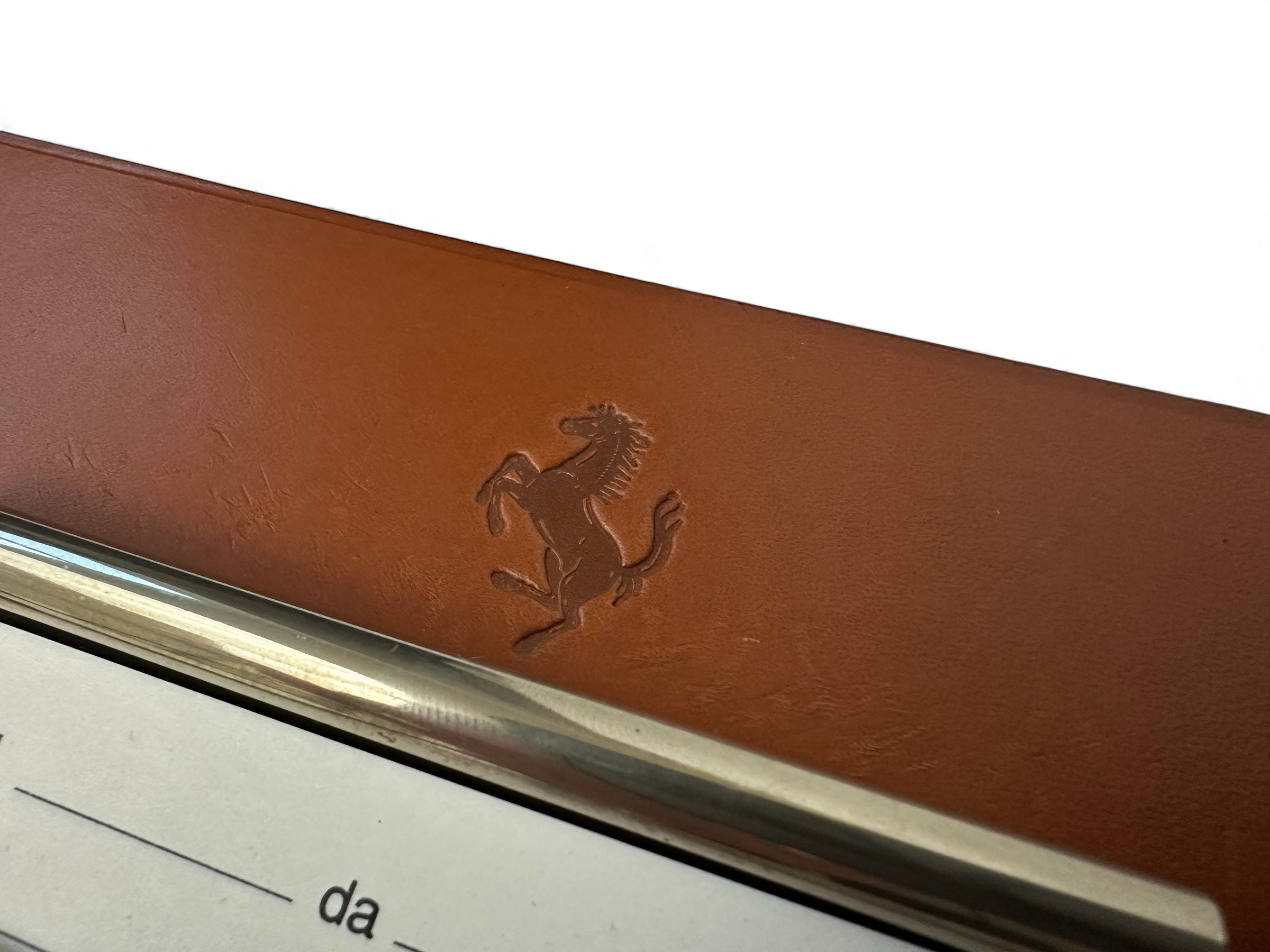 Ferrari Schedoni Leather Clipboard - Factory Papers - Official Accessory
