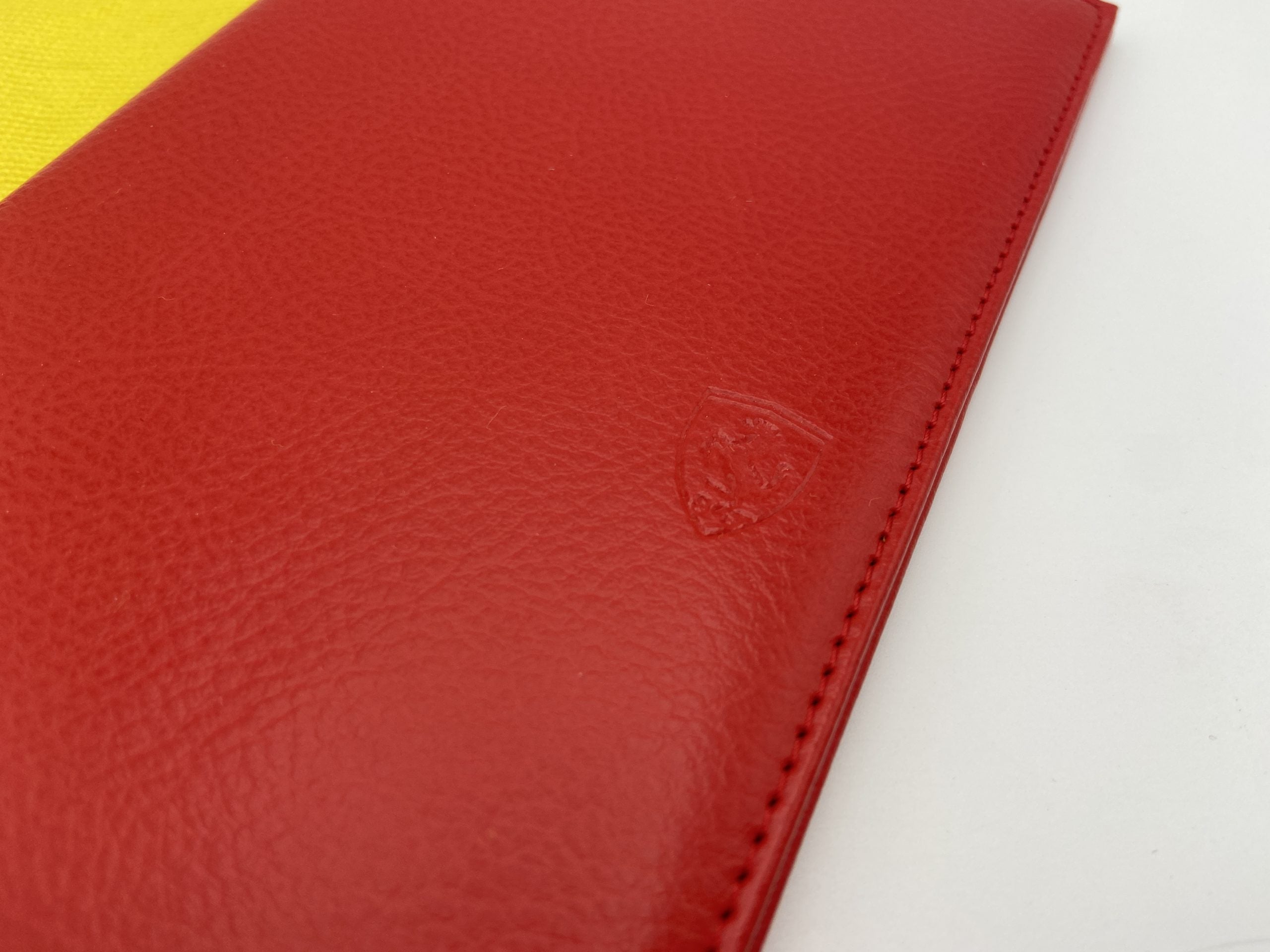 Ferrari Schedoni Red Leather Wallet, Ticket Pouch - Grand Prix China 2004