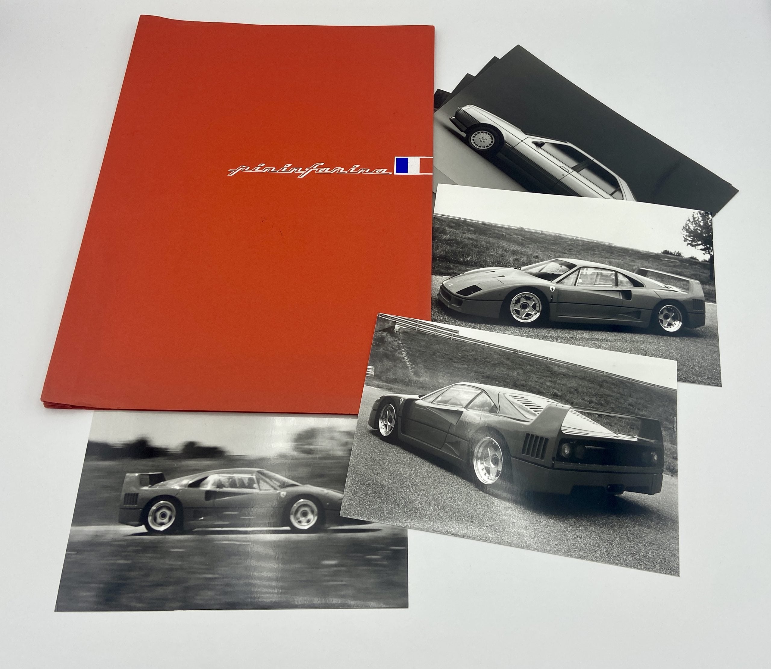 Ferrari F40 Pininfarina Press Kit Brochure 1987 - French