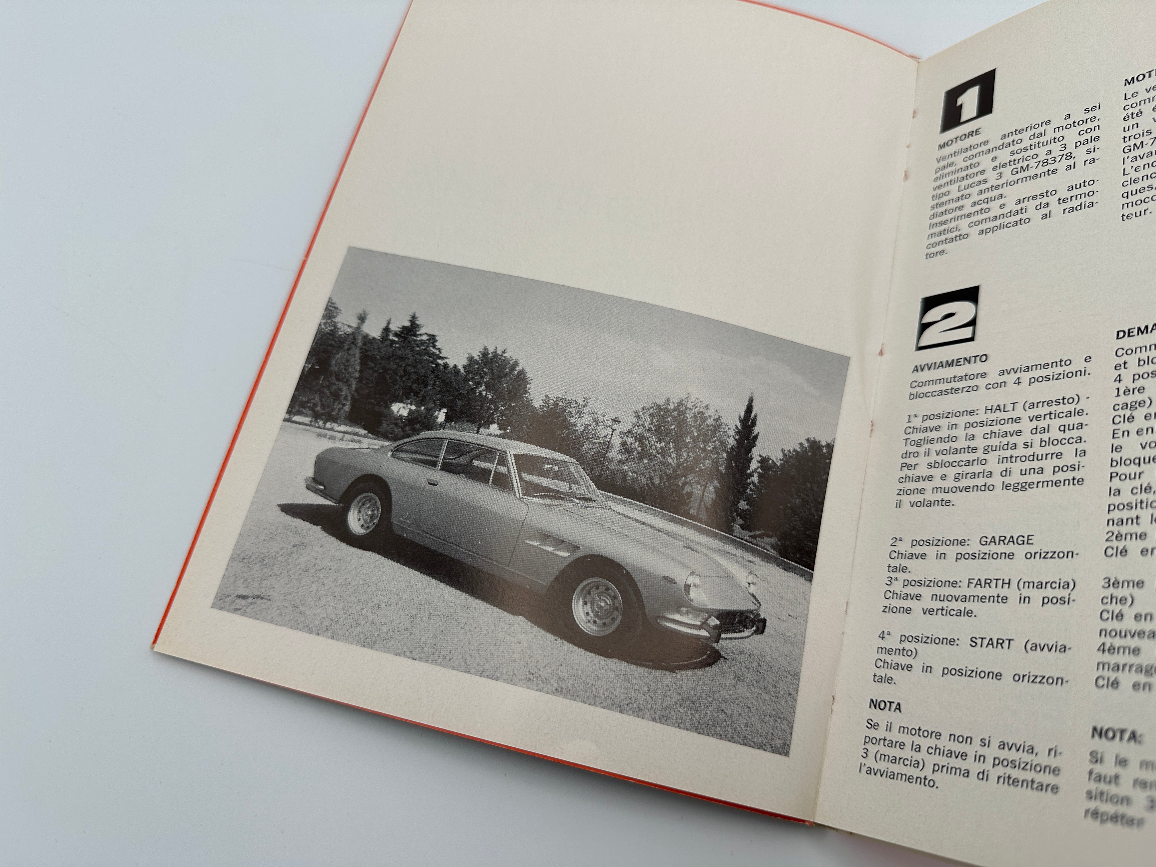 Ferrari 330 GT 2+2 Series 1 Operating, Maintenance and Service Handbook - Owners Manual - 1963-1967 - Series 1 and 2