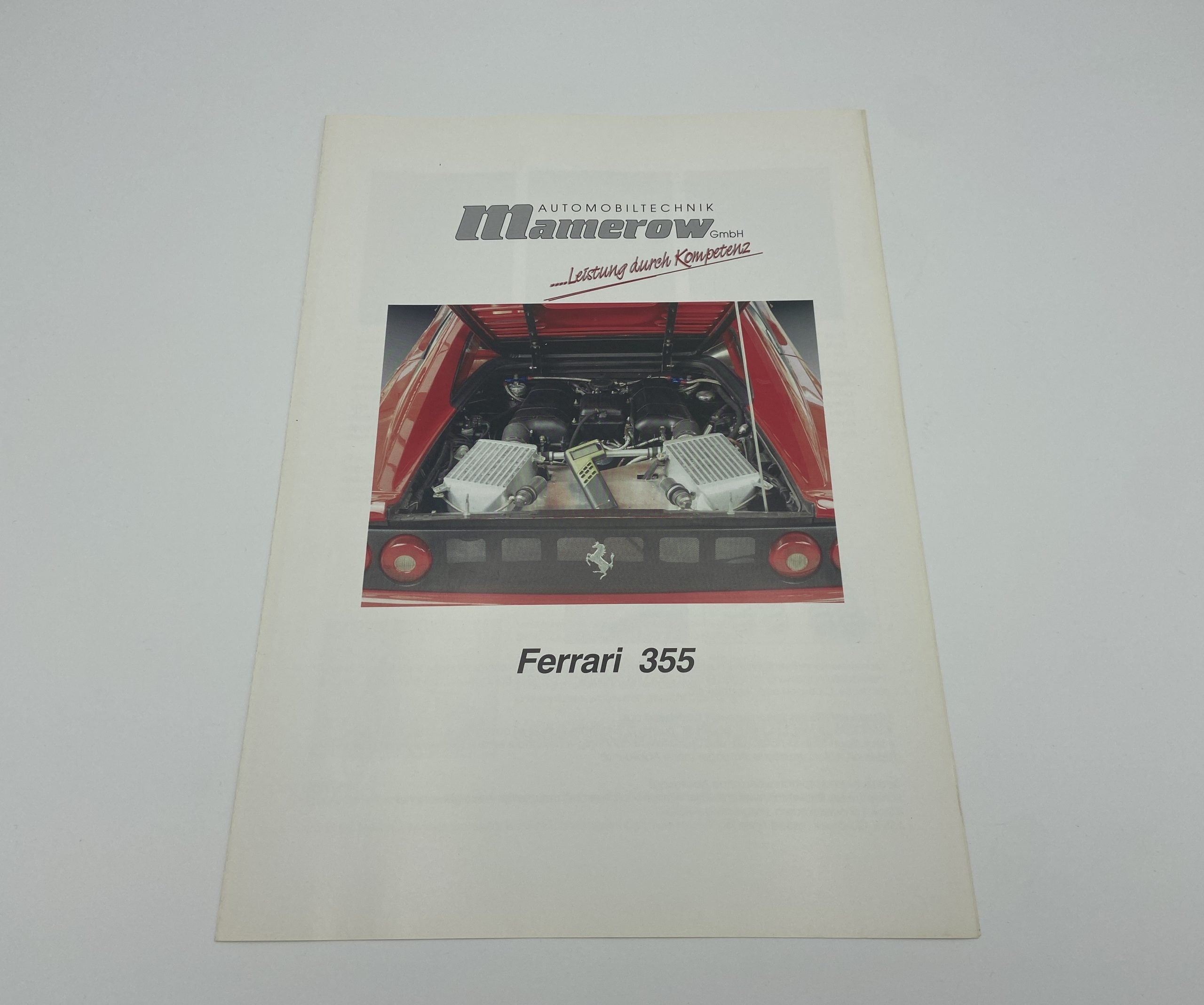 Ferrari 355 F355 Mamerow Automobiltechnik Tuning Brochure - German