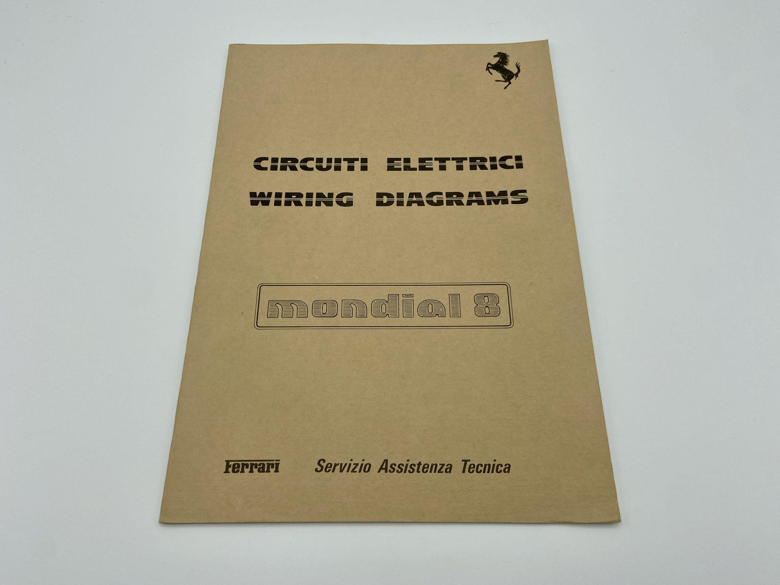 Ferrari Mondial 8 Wiring Diagrams – Circuiti Elettrici #223/81 – 1981