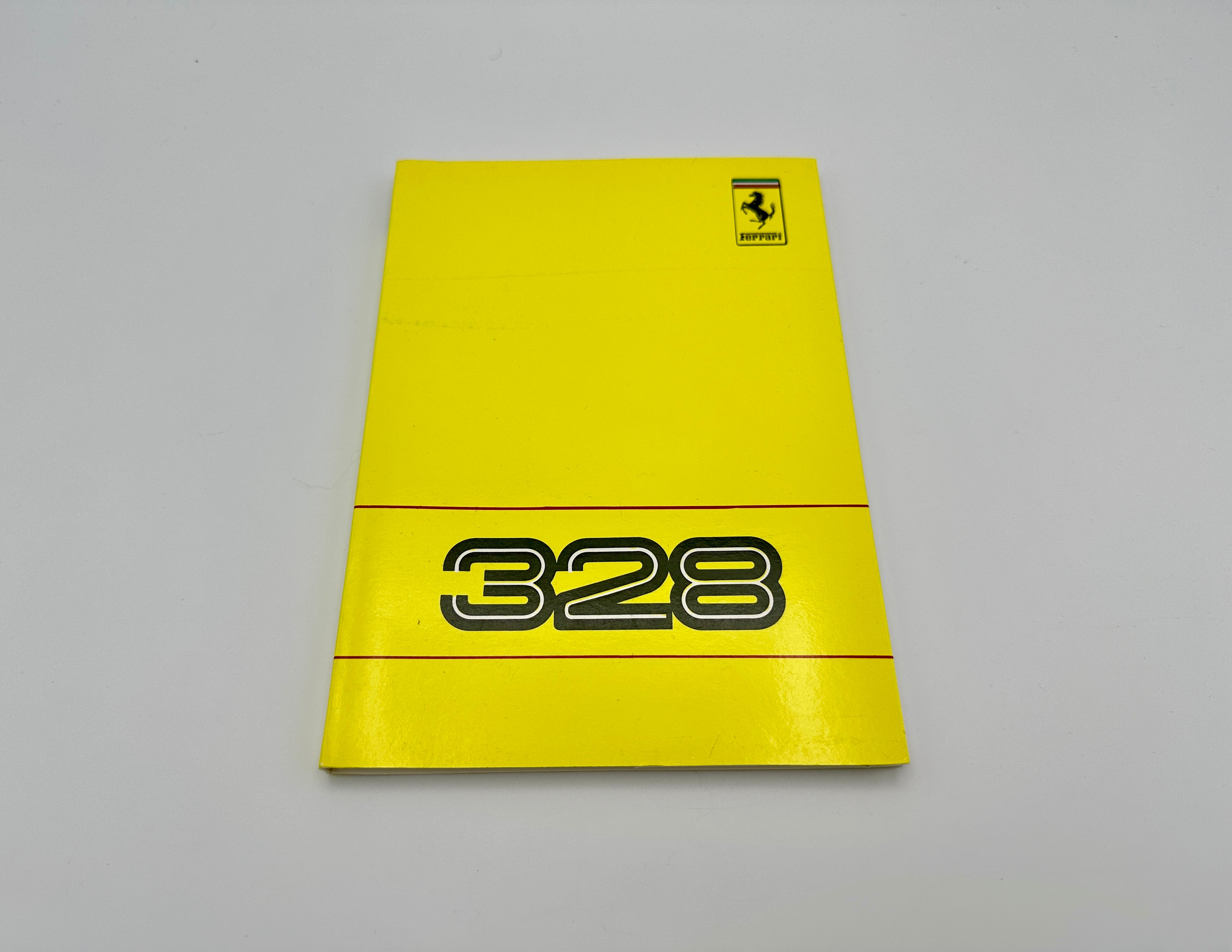 Ferrari 328 GTB/GTS Swiss, Austrian, Swedish Version Owner’s Manual #518/88 3c – 1988