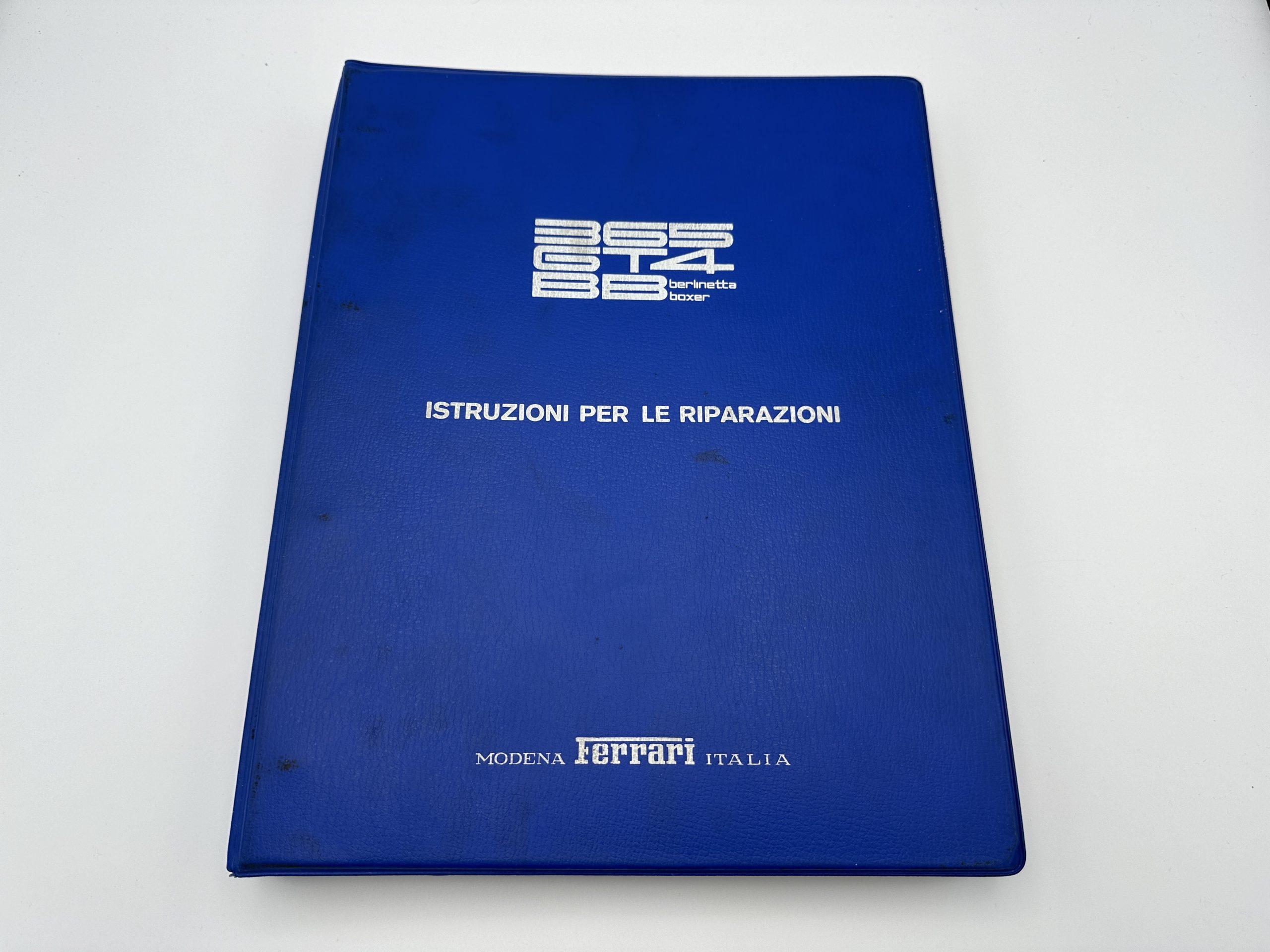 Ferrari 365 GT4 BB Berlinetta Boxer Workshop Repair Manual, Repair Instructions #106/75 – 1975