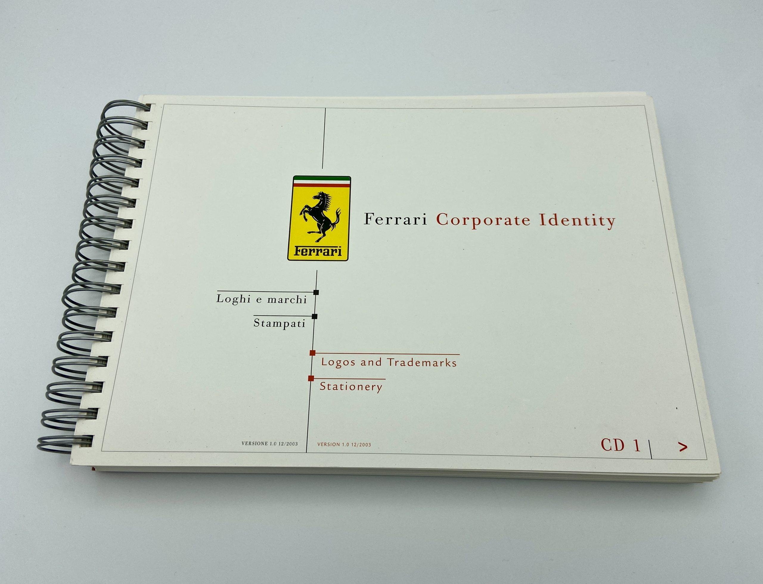 Ferrari Importer/Dealership Handbook, Corporate Identity Identification 12/2003