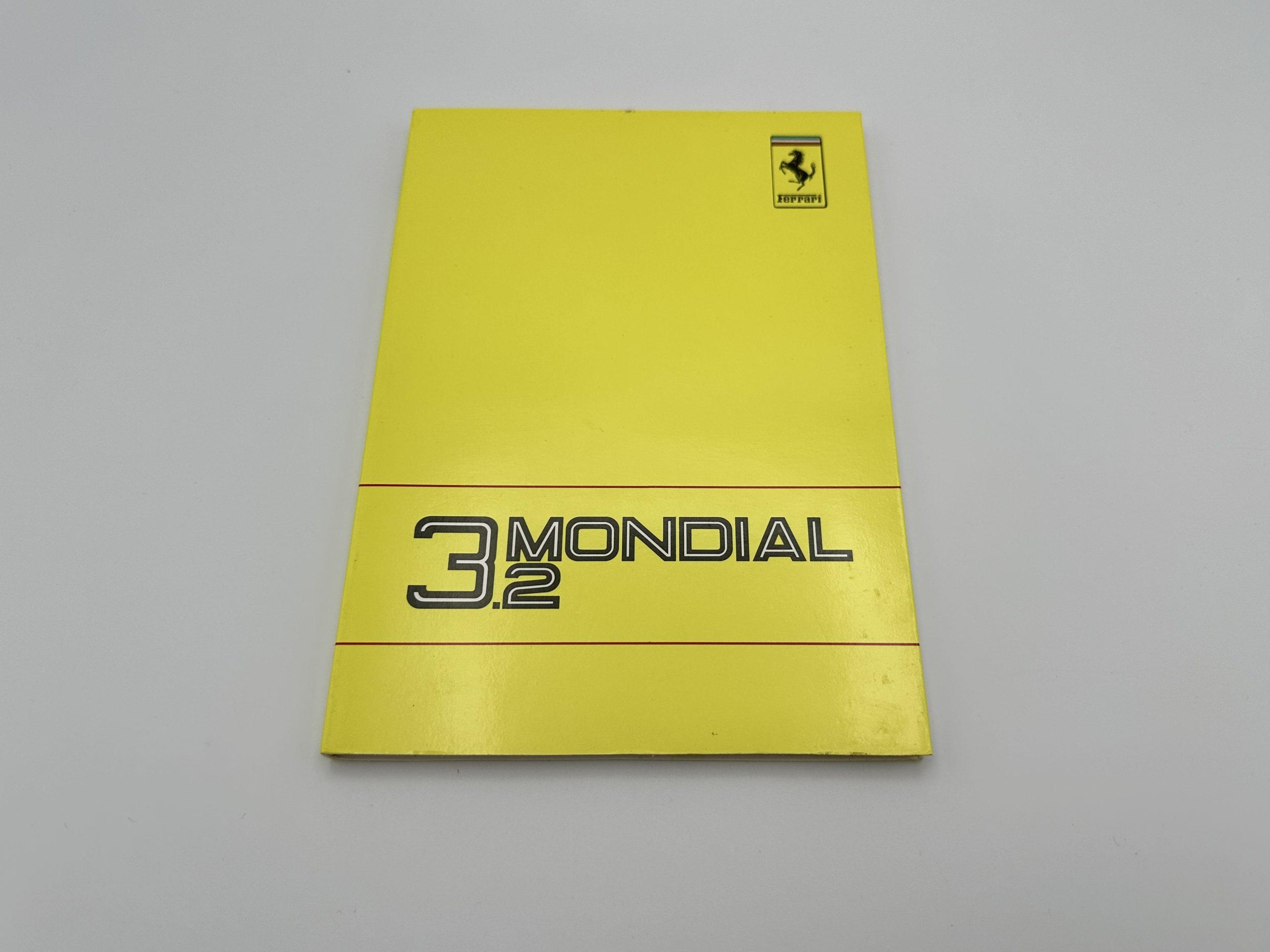 Ferrari 3.2 Mondial Swiss, Austrian, Swedish Version Owner’s Manual #517/88 3c – 1988