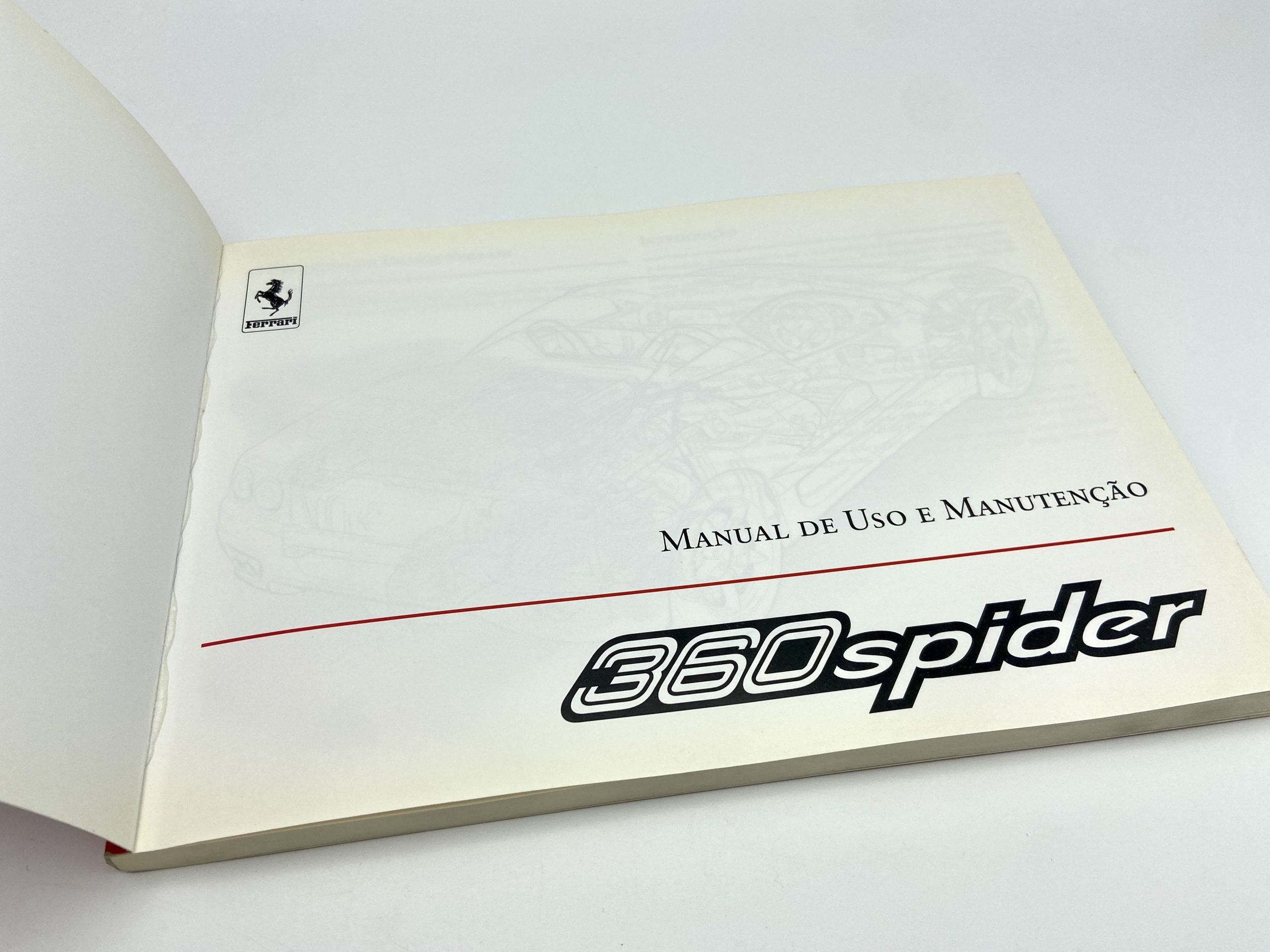 Ferrari 360 Spider Owner’s Manual #1902/03 - Spanish