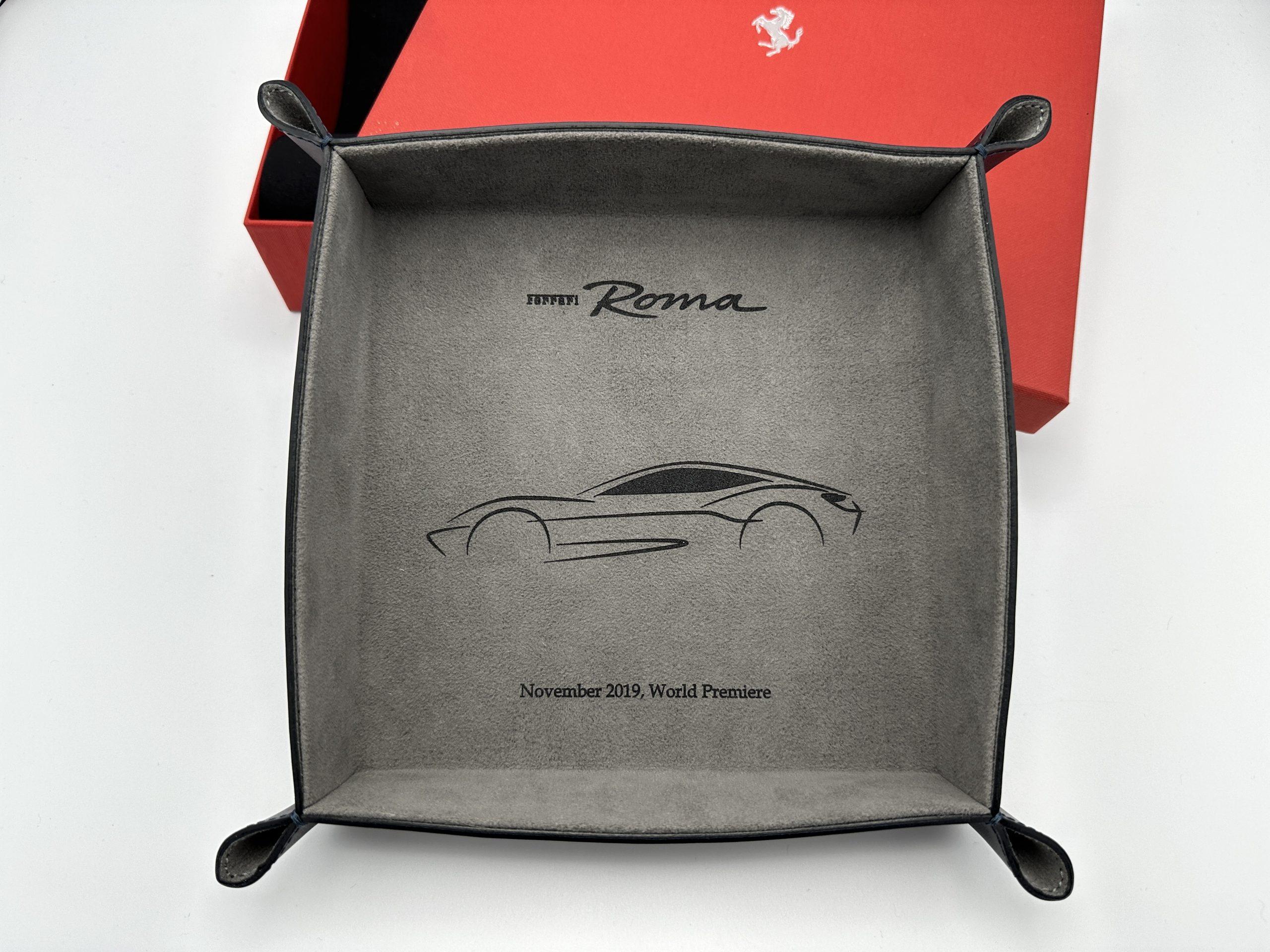 Ferrari Roma Leather & Alcantara Key/Coin Desk Tray – World Premiere 2019 - Exclusive