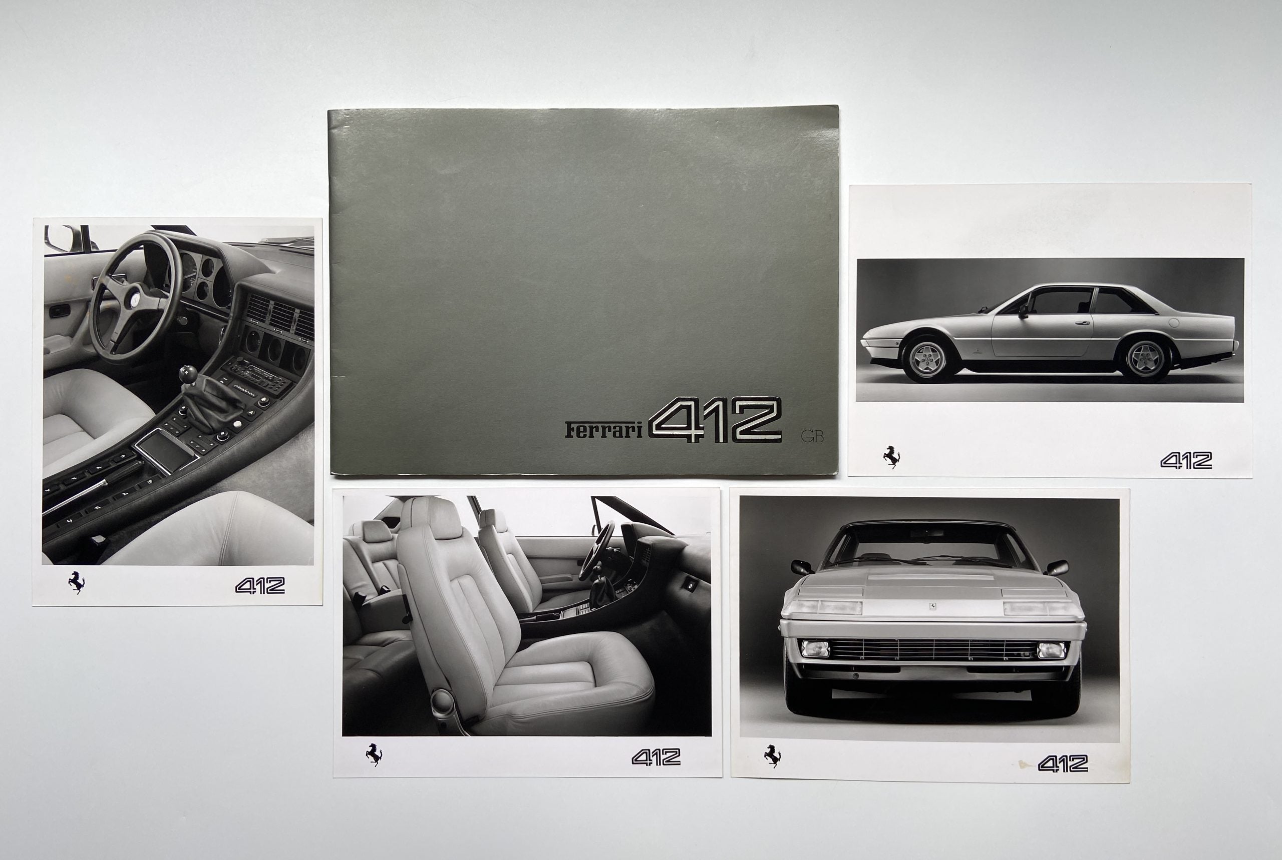 Ferrari 412 Press Folder, Brochure #353/85 - English