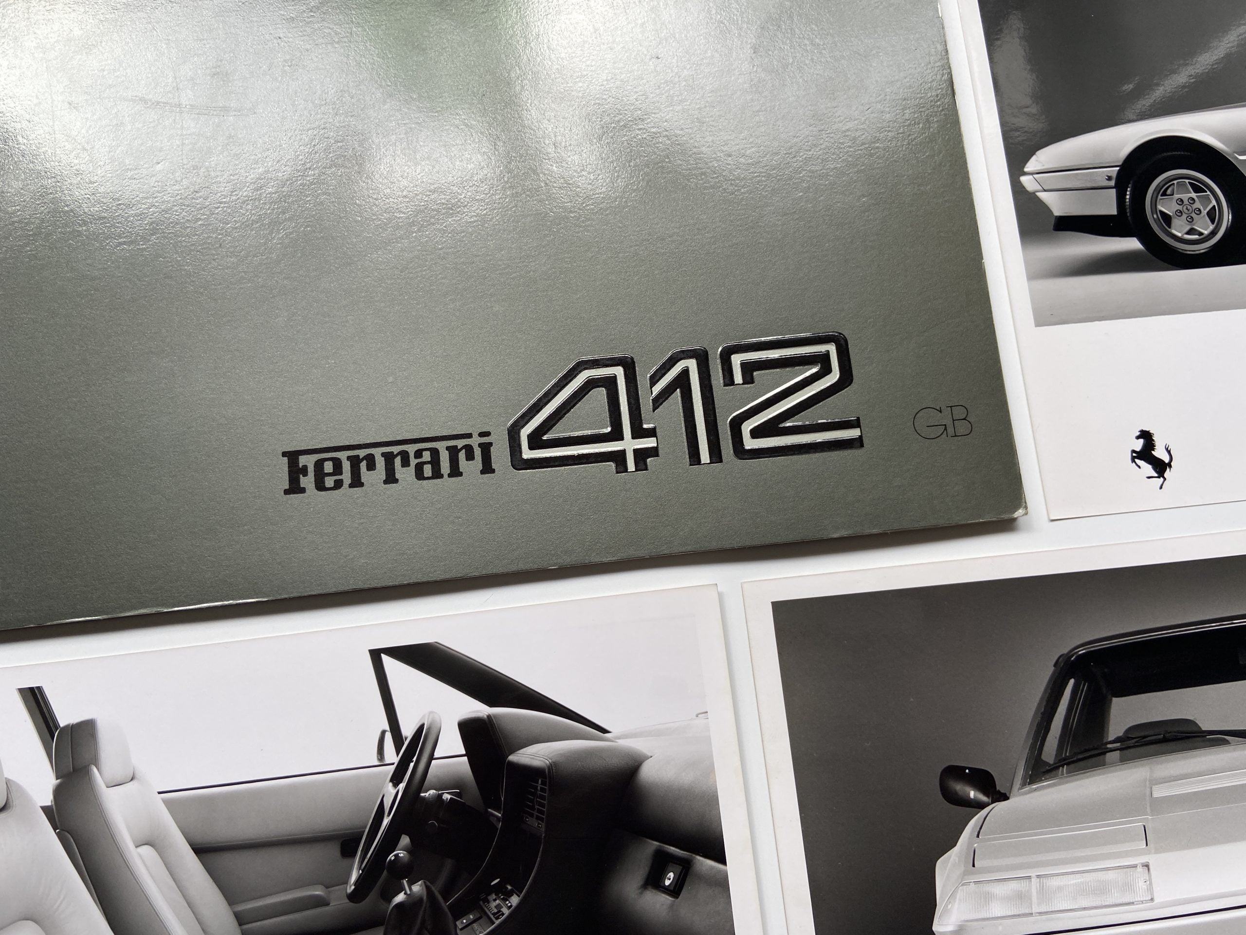 Ferrari 412 Press Folder, Brochure #353/85 - English