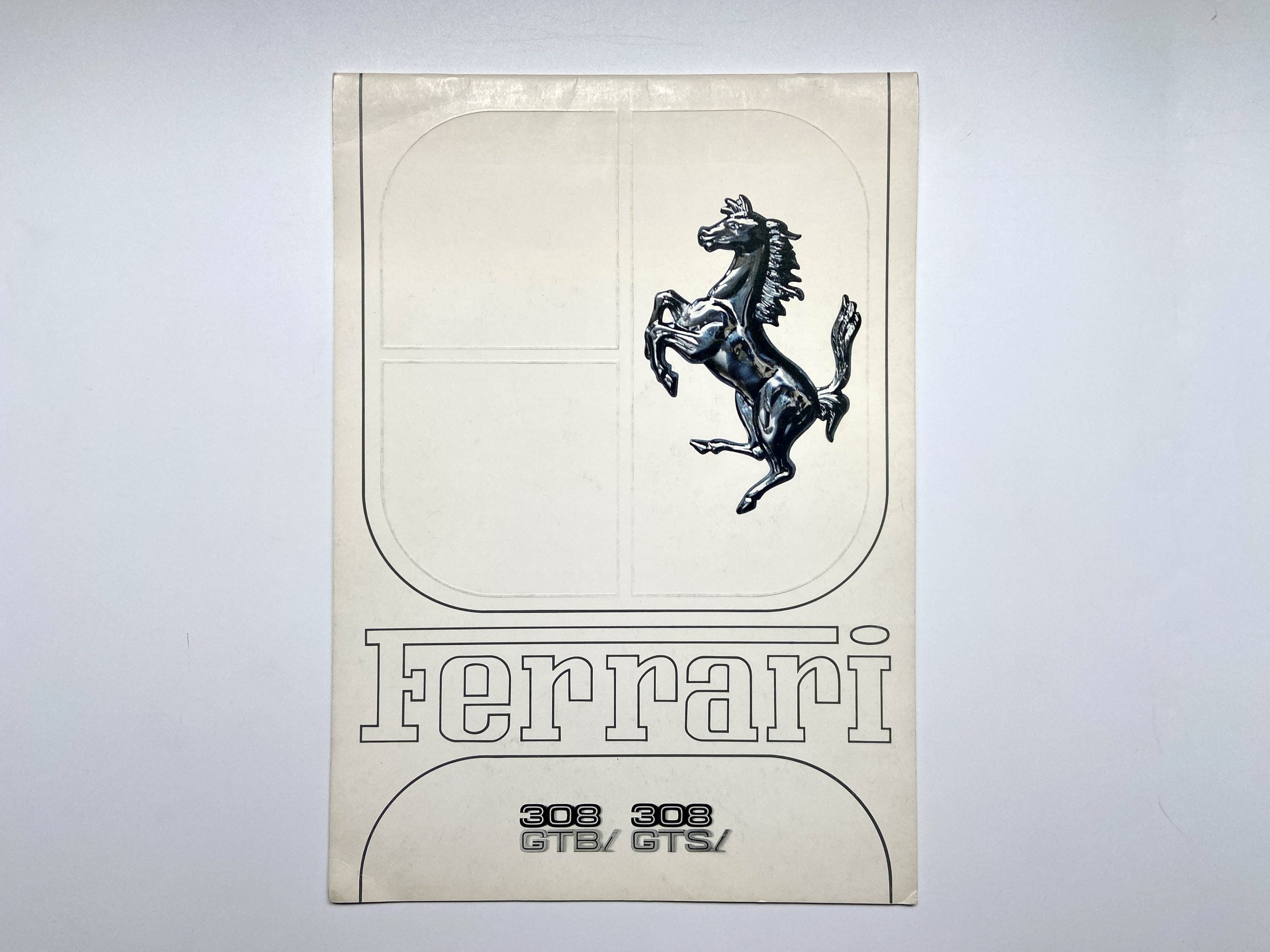 Ferrari 308 GTBi/GTSi Sales Brochure #225/81 - 1981