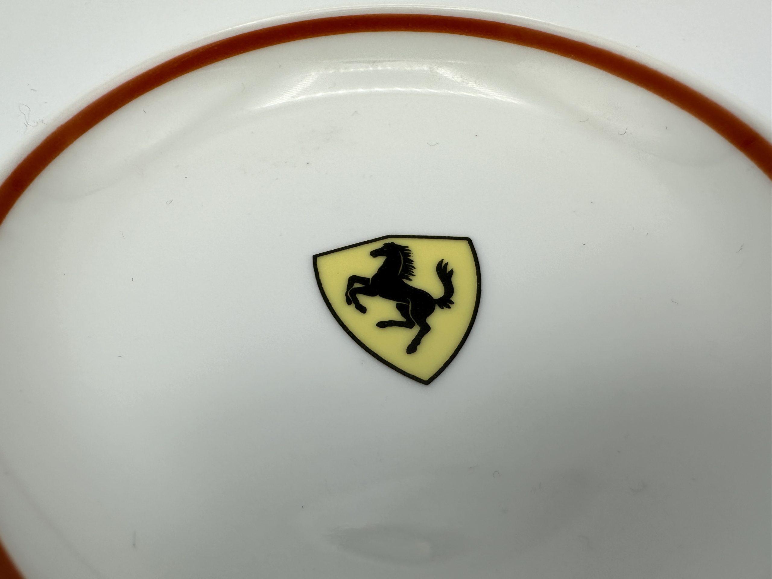 Ferrari Cavallino Restaurant Ceramic – Richard Ginori Italy – Saucer, Small Plate – Ristorante Cavallino Maranello