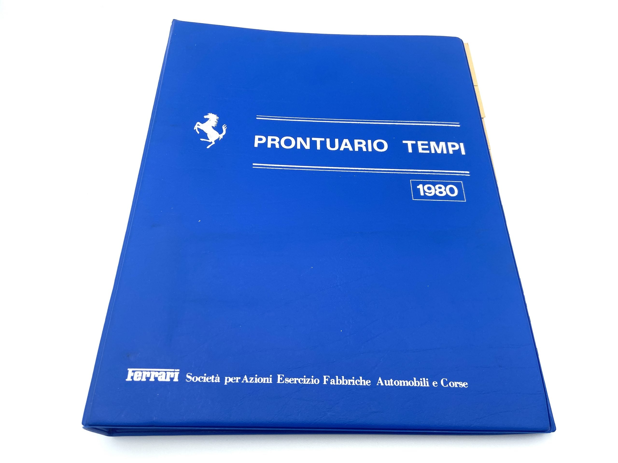 Ferrari Dino 208 GT4, Dino 308 GT4, 208 GTS/GTB, 308 GTBi/GTSi – F106 – Prontuario Tempi, Service Time Schedule #194/80