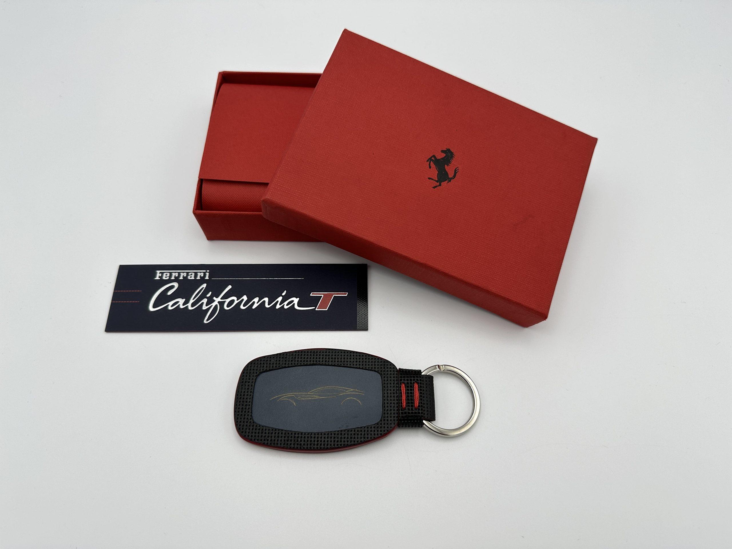 Ferrari California T Blue Leather Keychain, Keyfob – Official Accessory