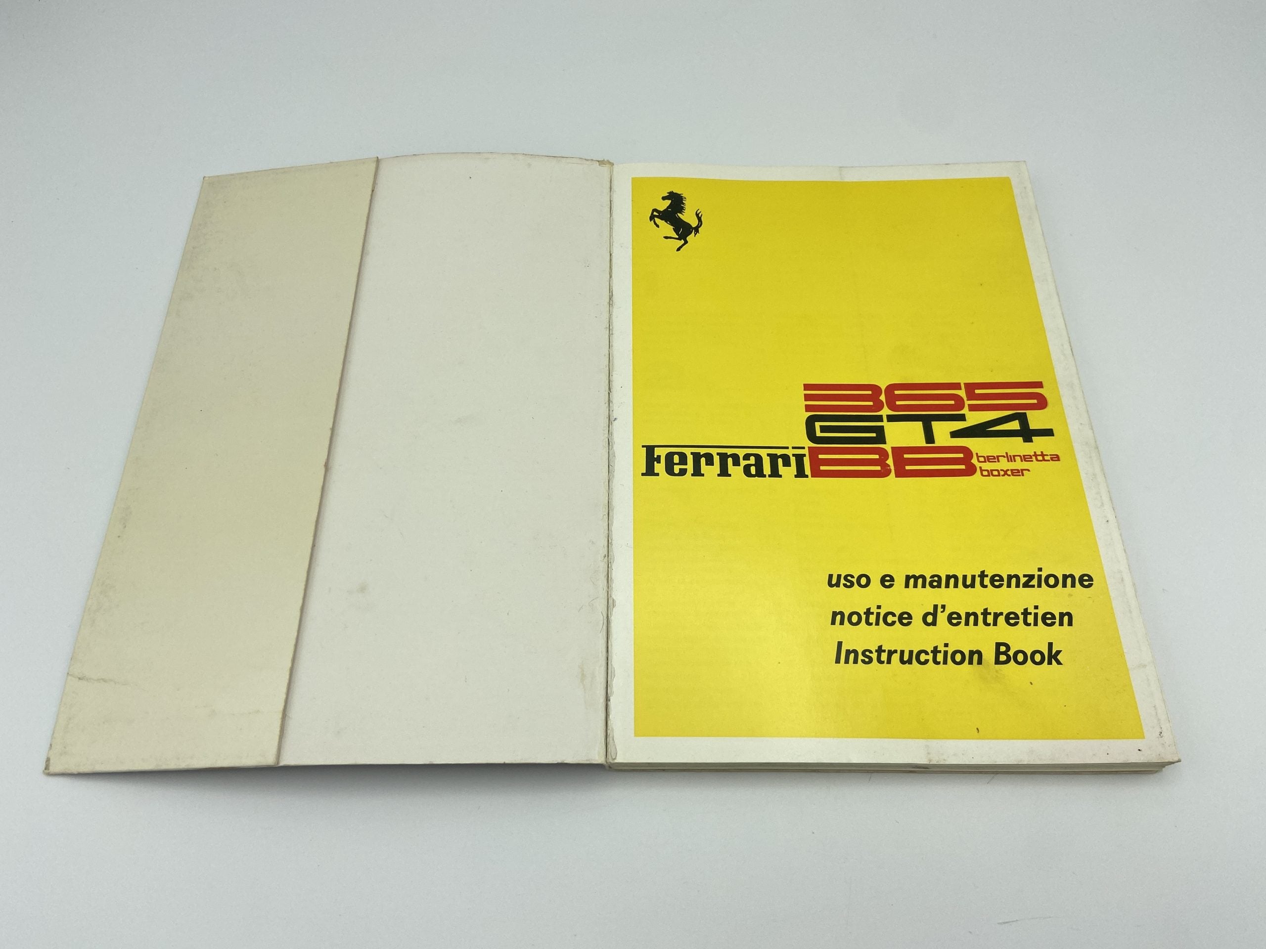 Ferrari 365 GT4 BB Berlinetta Boxer Owner’s Manual #84/73 - 1973