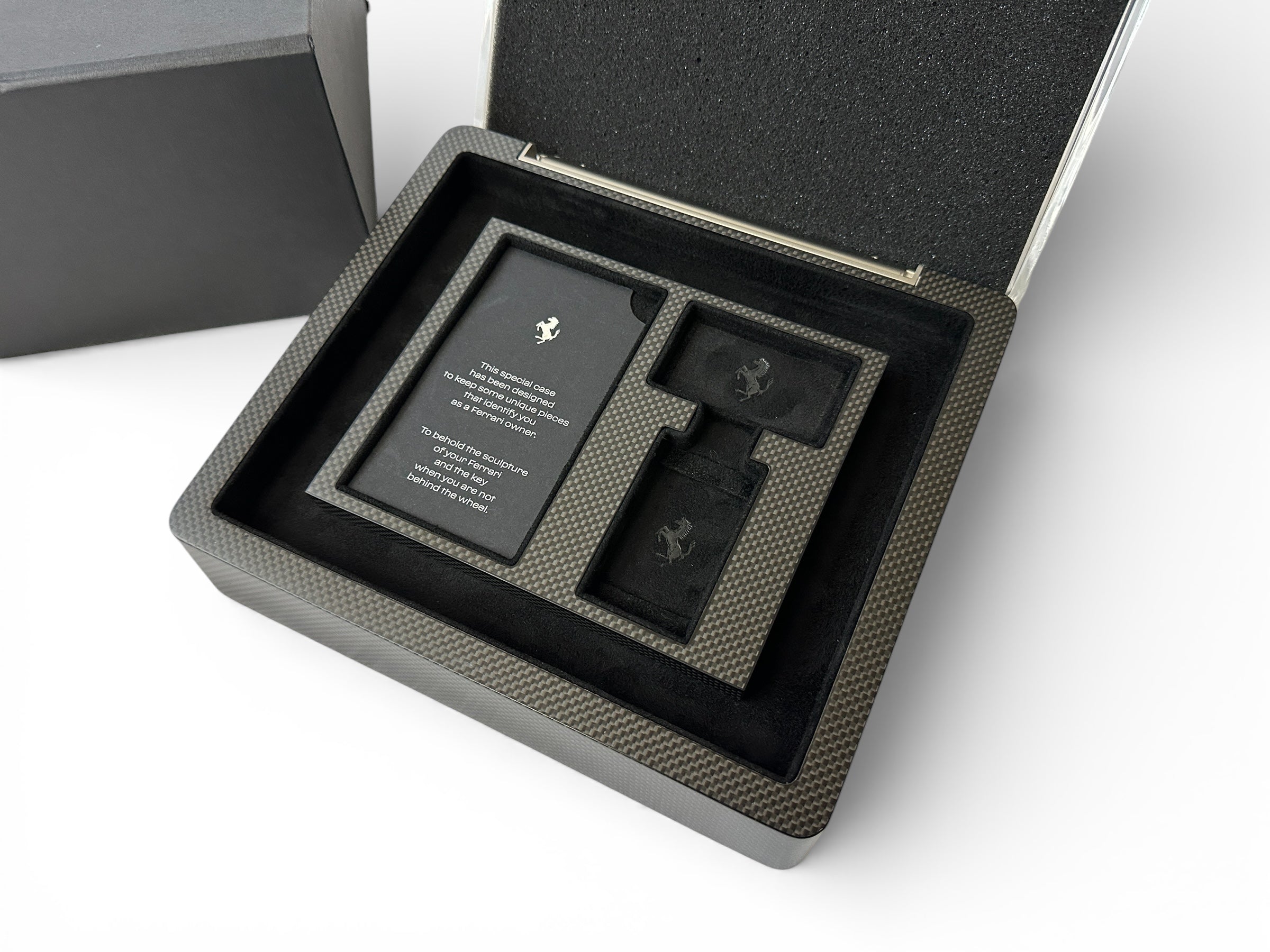 【非売品】フェラーリ SF90ストラダーレ キーボックス Ferrari SF90 Stradale Carbon Look Key & Model Storage Box - Owners Edi