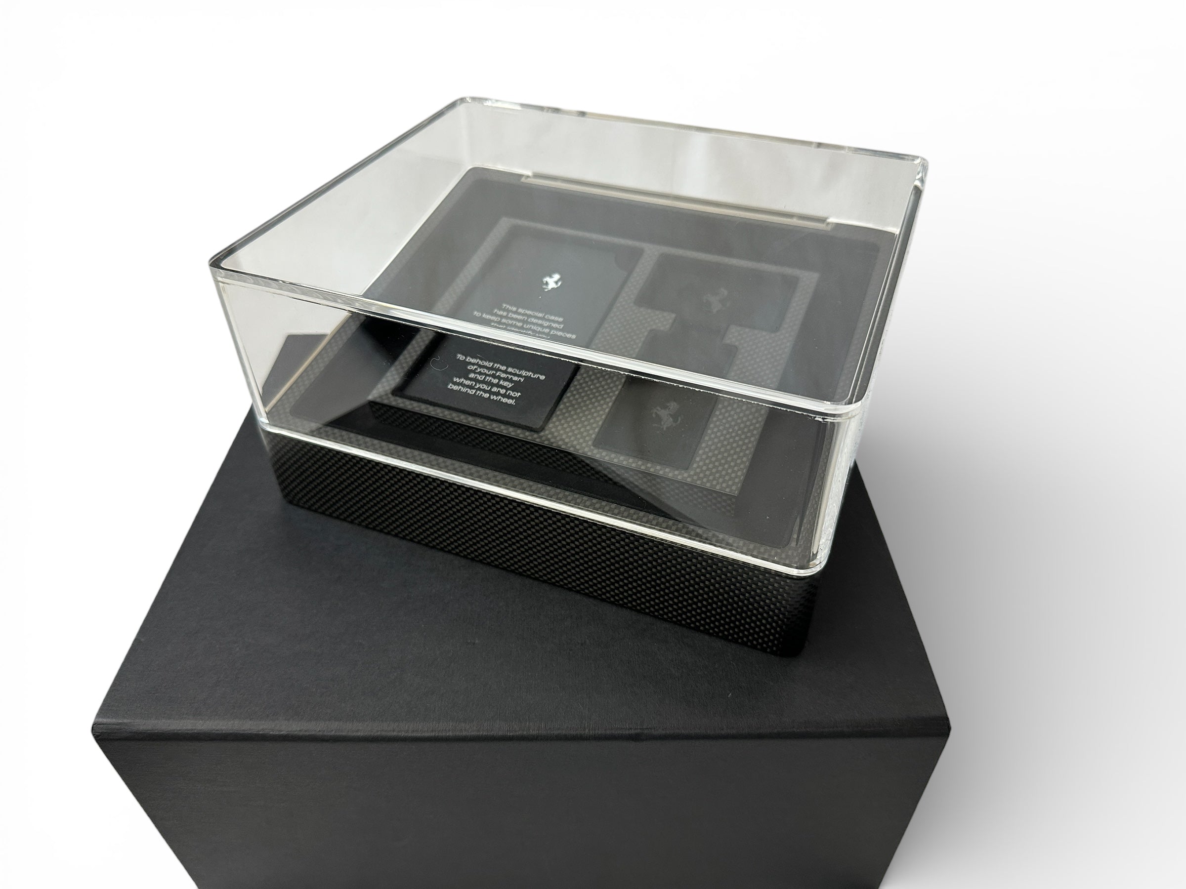 Ferrari SF90 Stradale Carbon Look Key & Model Storage Box - Owners Edition