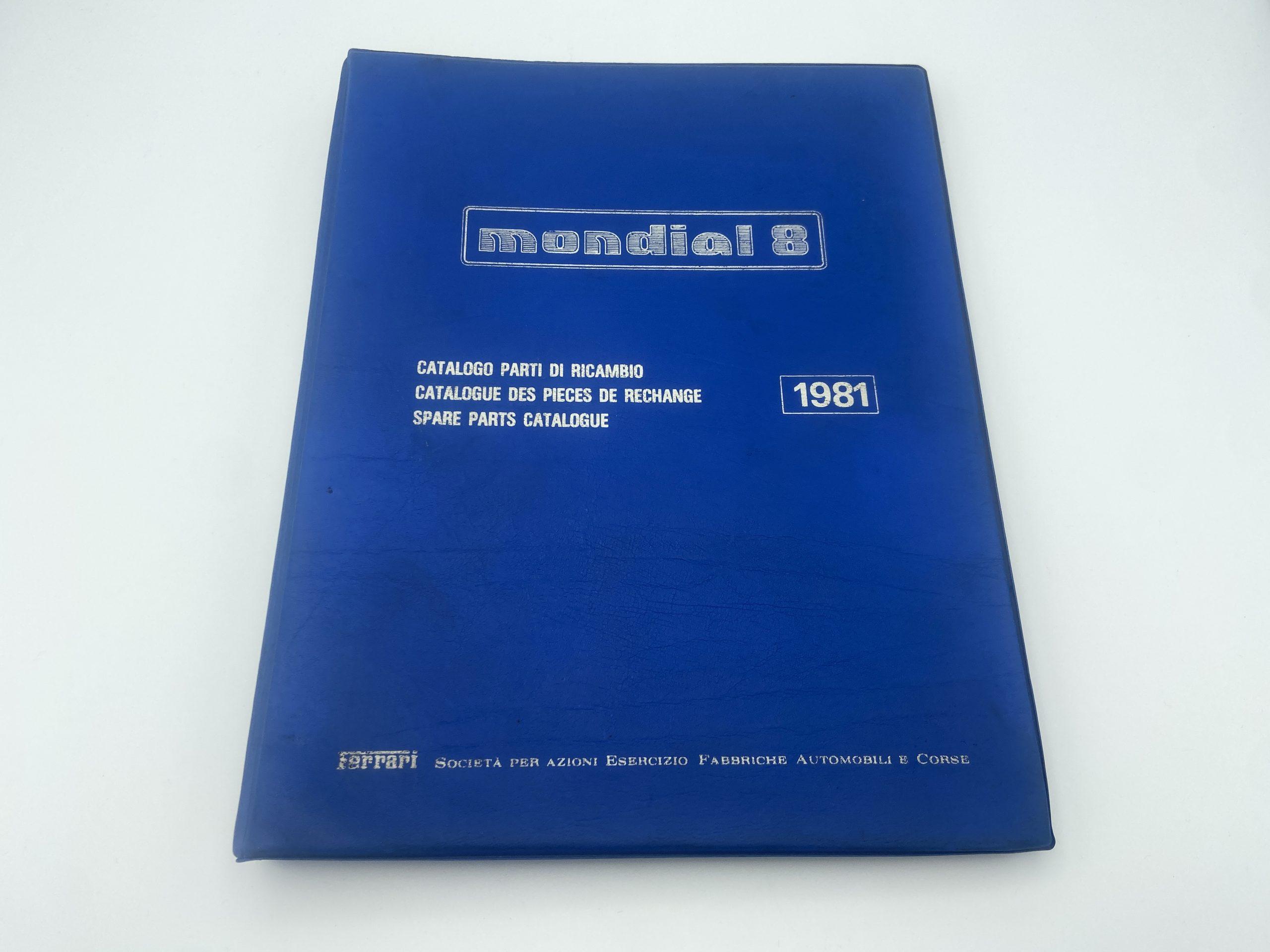 Ferrari Mondial 8 Spare Parts Catalogue #205/81 – 1981