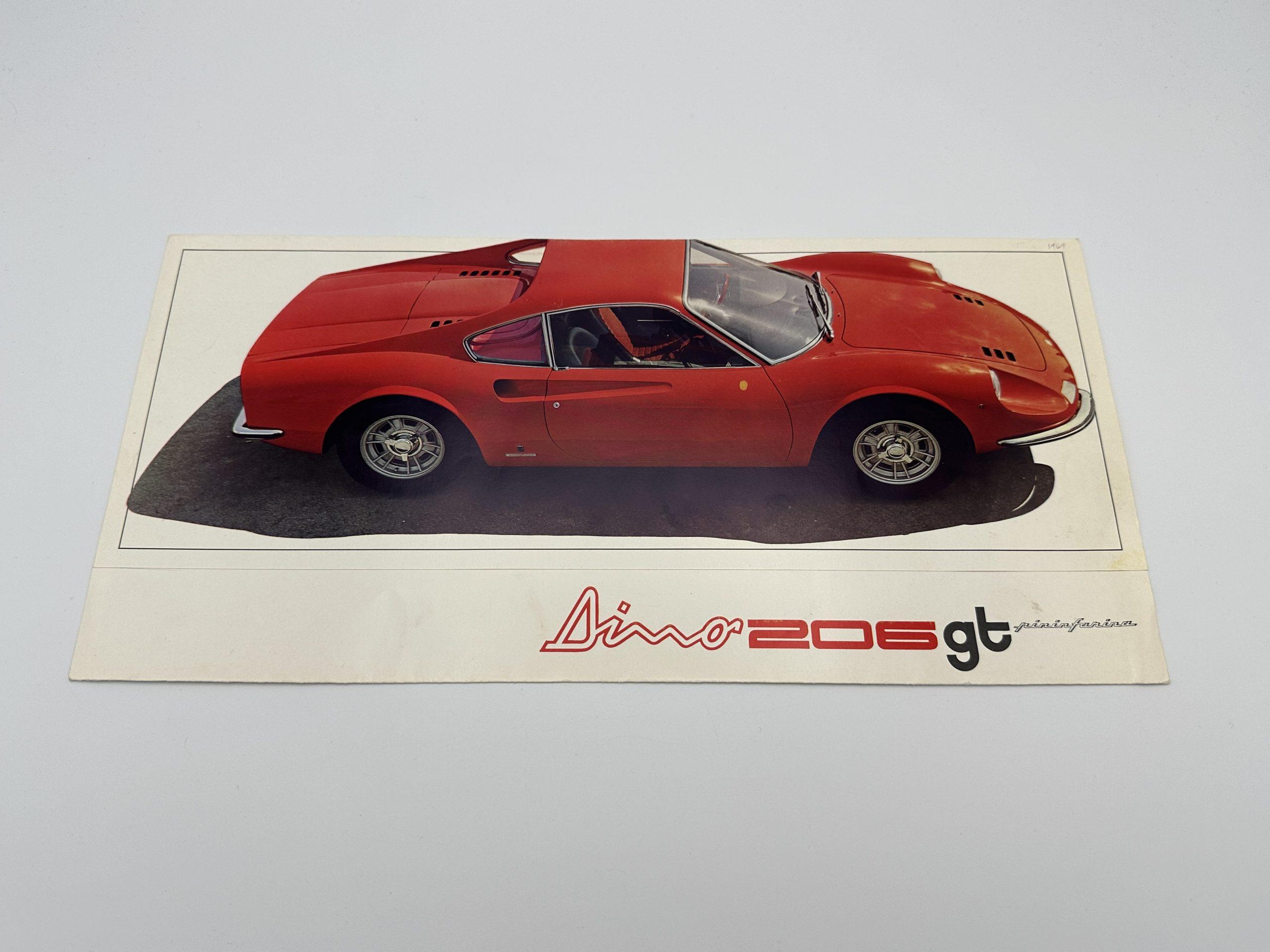 Ferrari Dino 206 GT Sales Brochure #20/68 – 1968