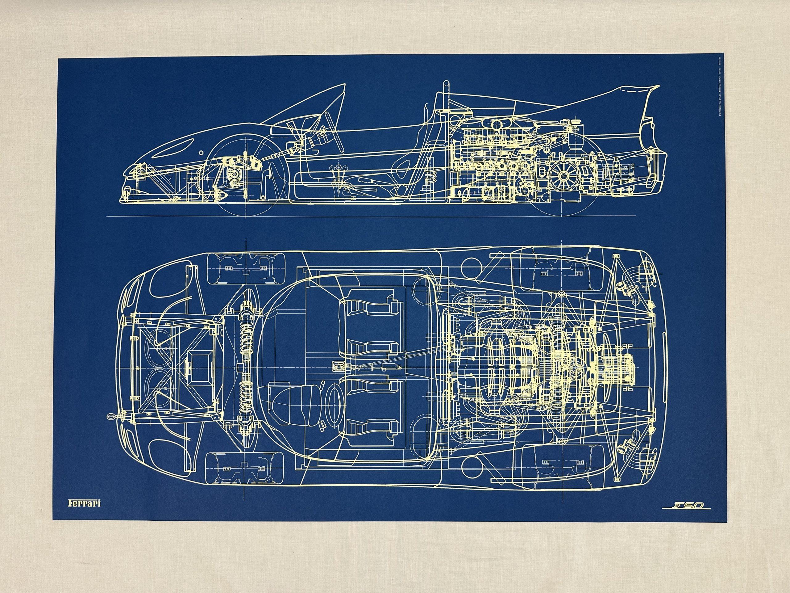 Ferrari F50 Introduction Lithograph - Piece #961/95