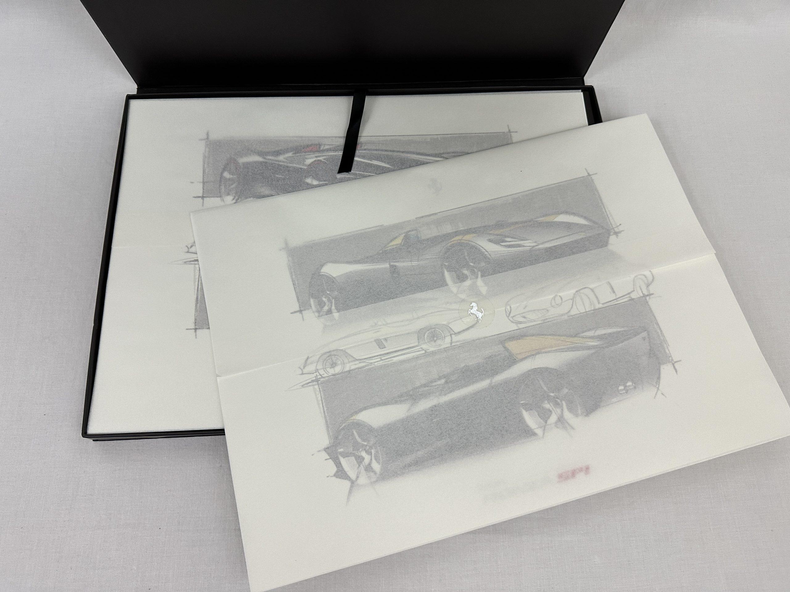 Ferrari Monza SP1 & SP2 Lithographs Introduction Set - Limited Icona Series