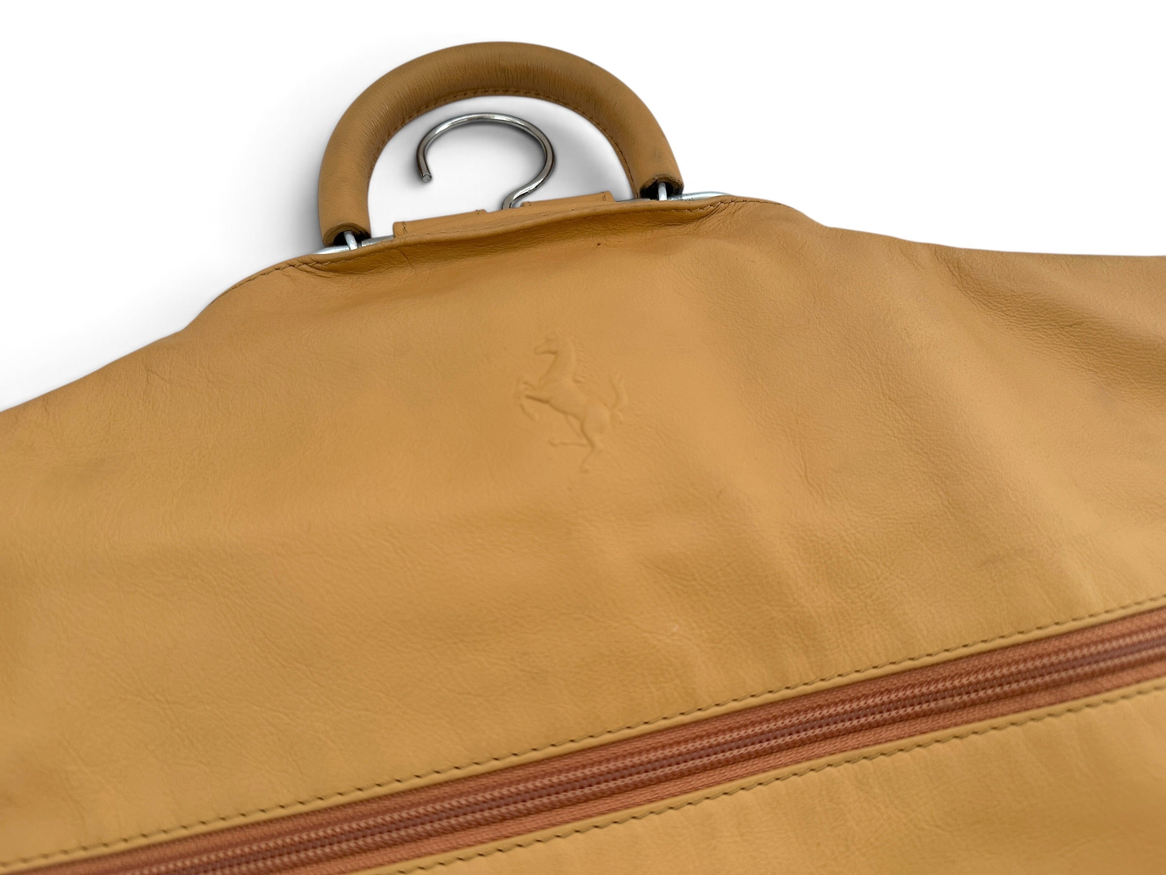 Ferrari 456M Tan Leather Suit-Carrier, Garment Bag, Luggage Piece – Schedoni