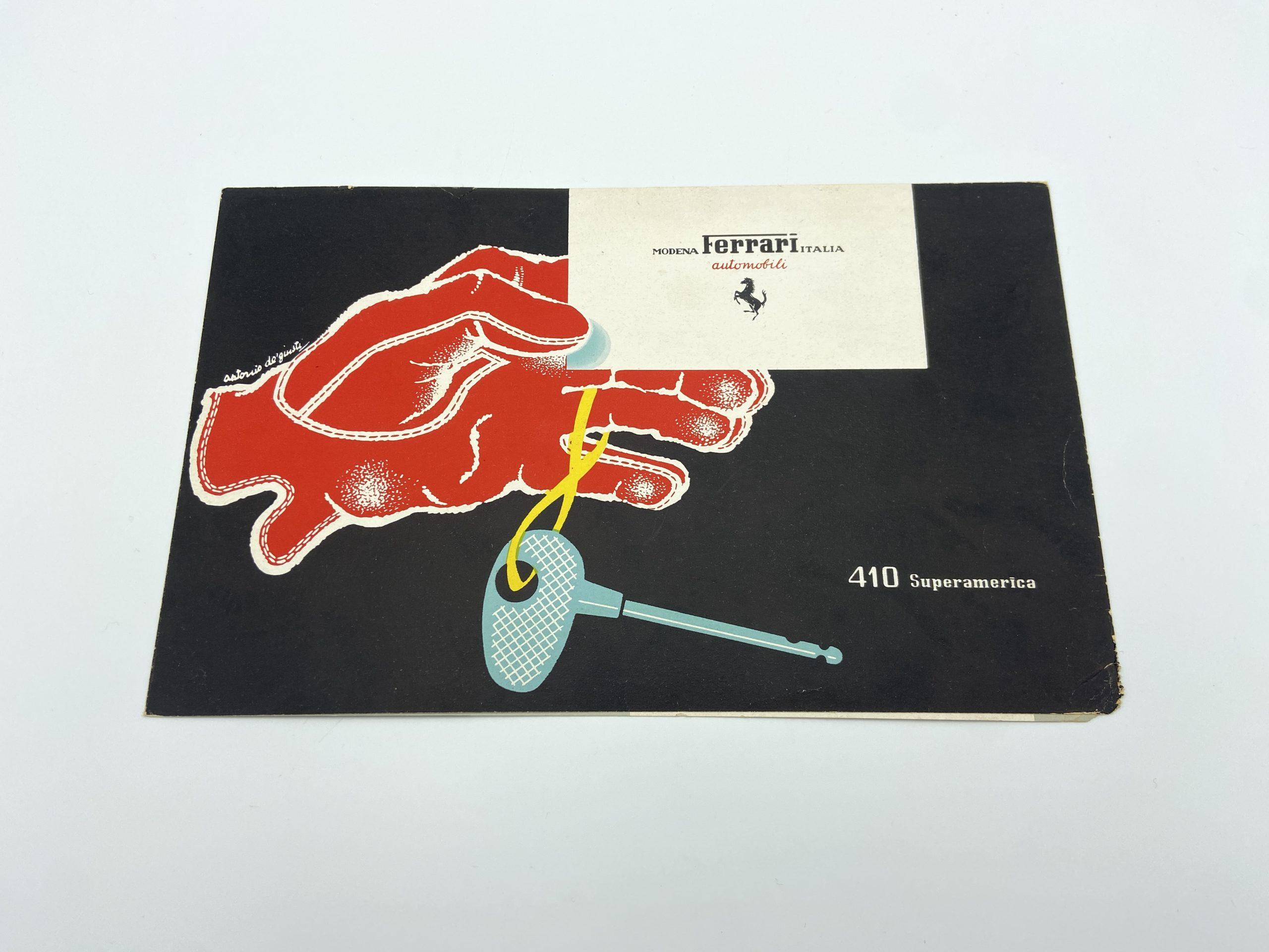 Ferrari 410 Superamerica Pininfarina Sales Brochure – Italian