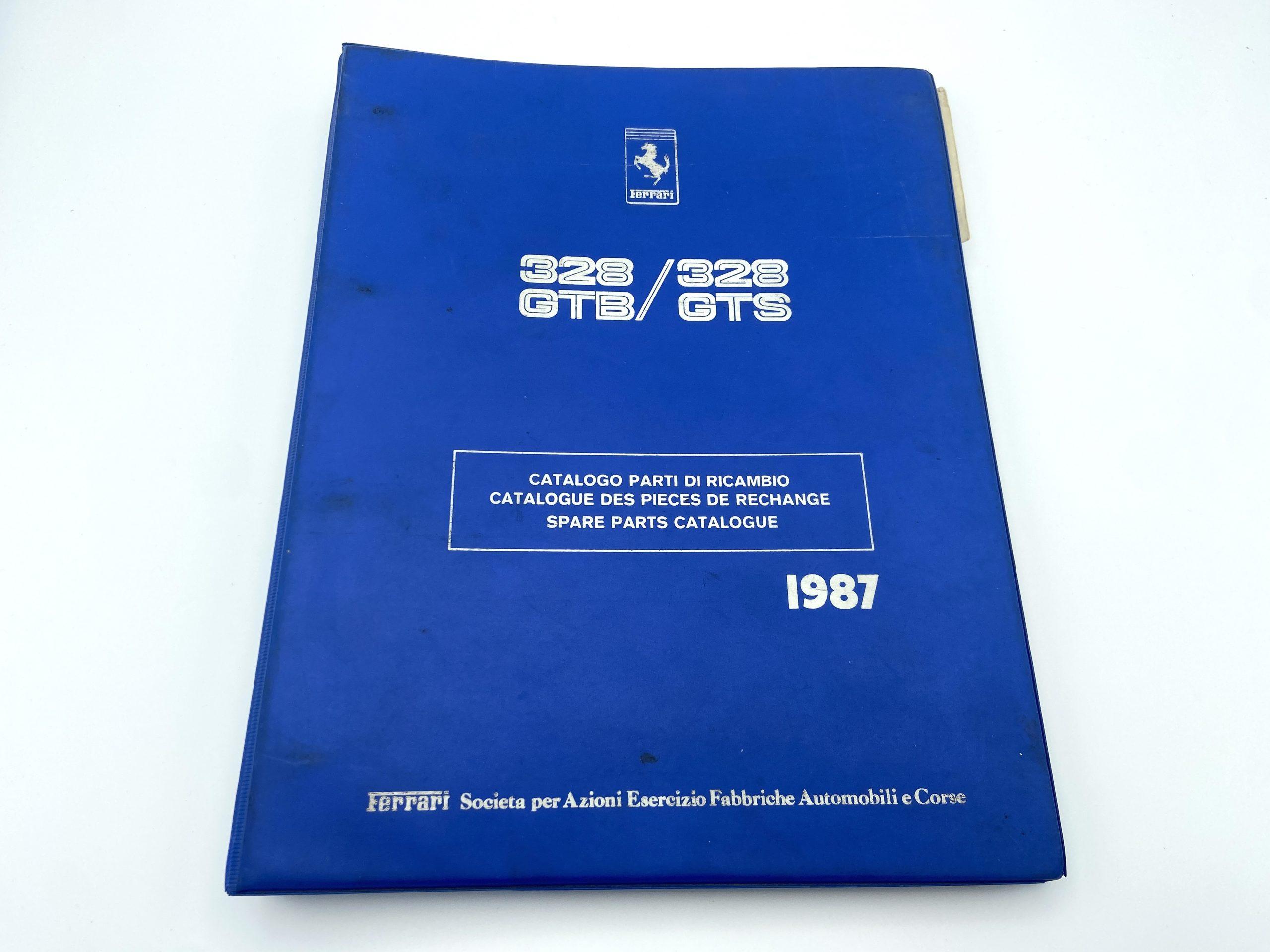 Ferrari 308 GTB/GTS Spare Parts Catalogue #462/87 – 1987