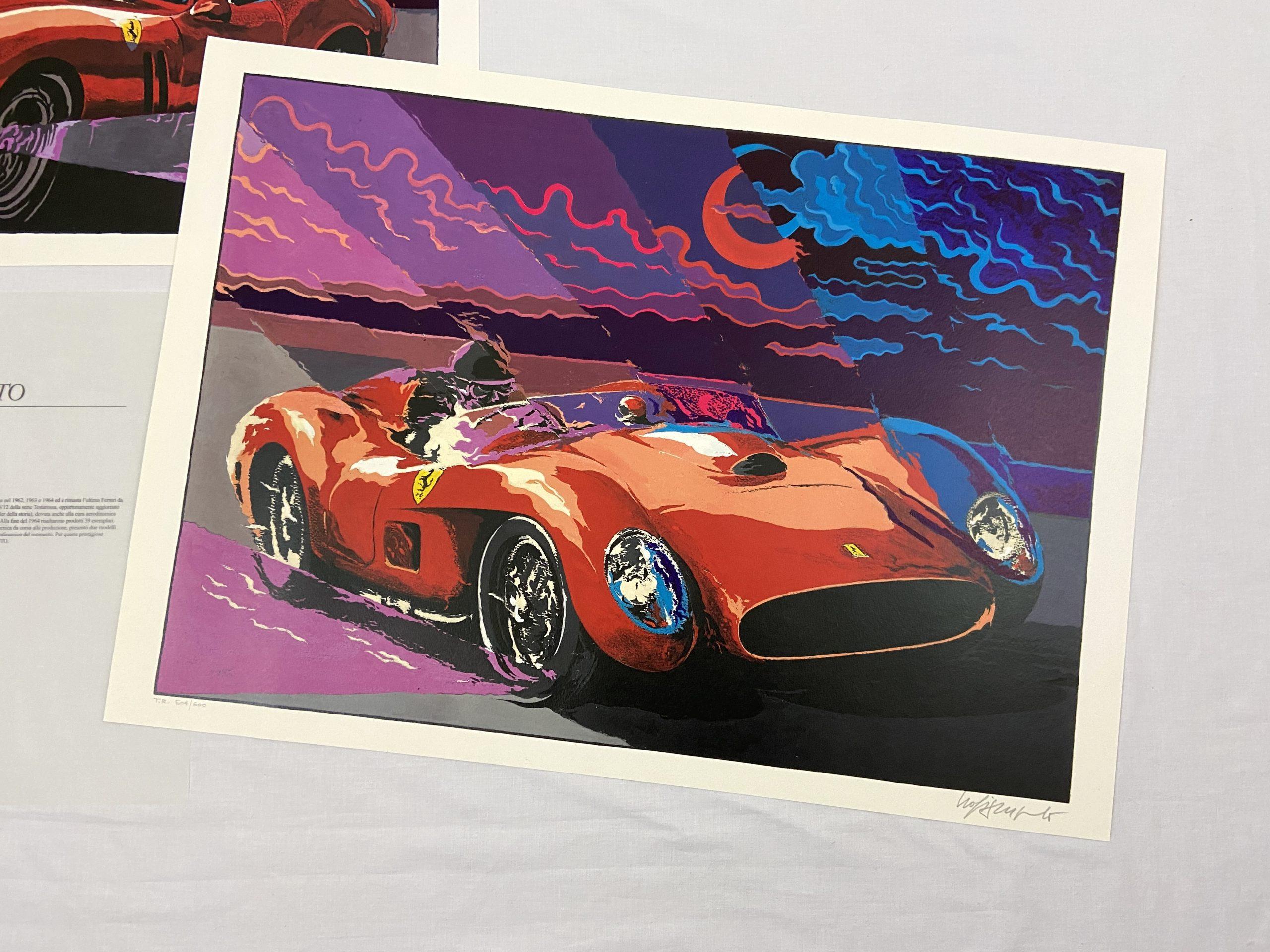 Ferrari 250 GTO & 250 Testarossa Lithograph Set - Leo Giampaolo - Limited Number