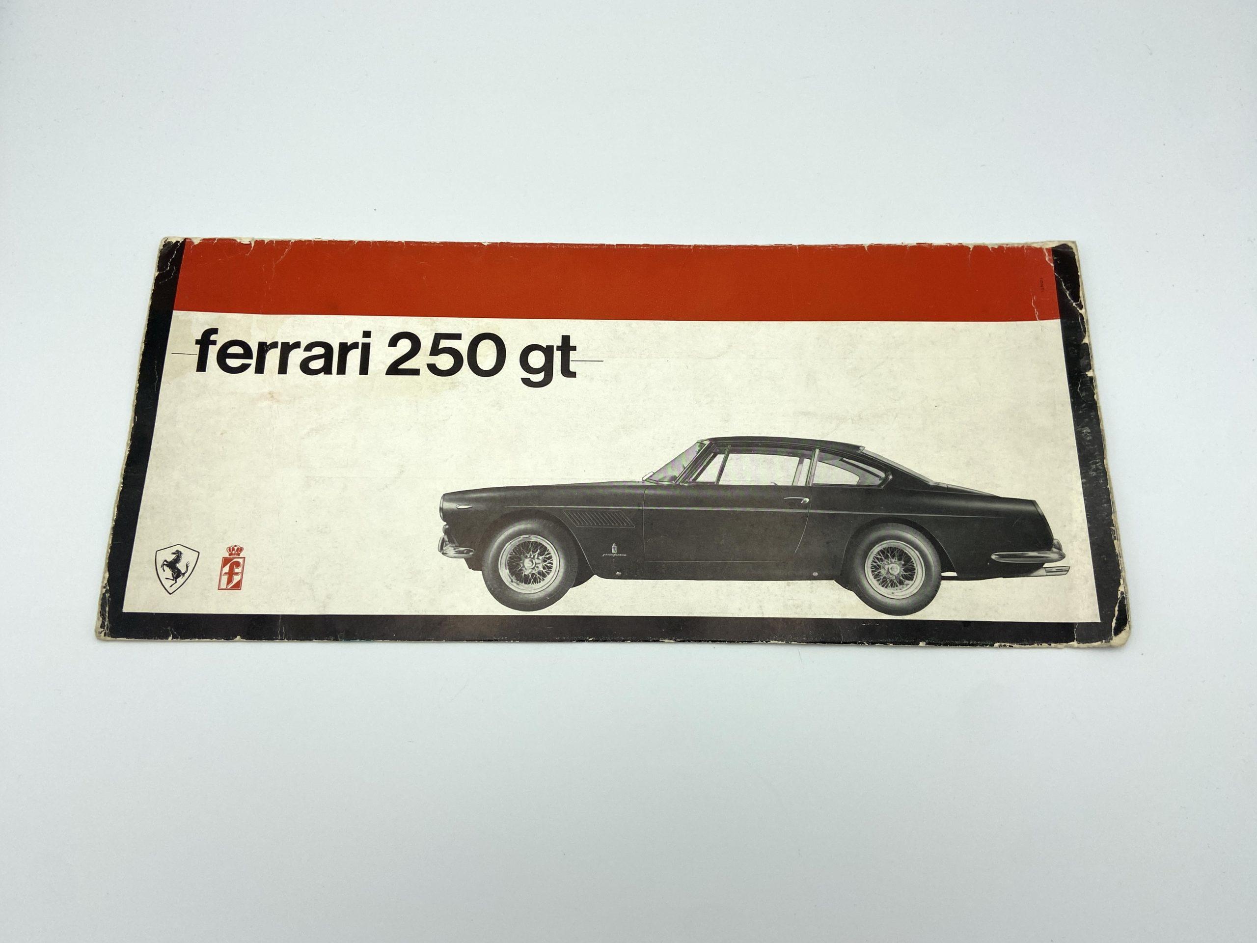 Ferrari 250 GT Coupe Pininfarina 2+2 Sales Brochure - Series III - Italian - 1963