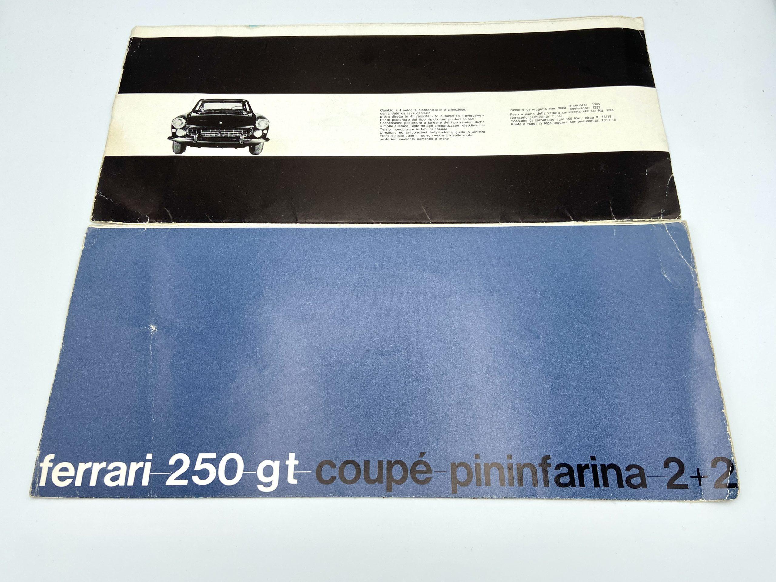 Ferrari 250 GT Coupe Pininfarina 2+2 Sales Brochure - Series III - Italian - 1963