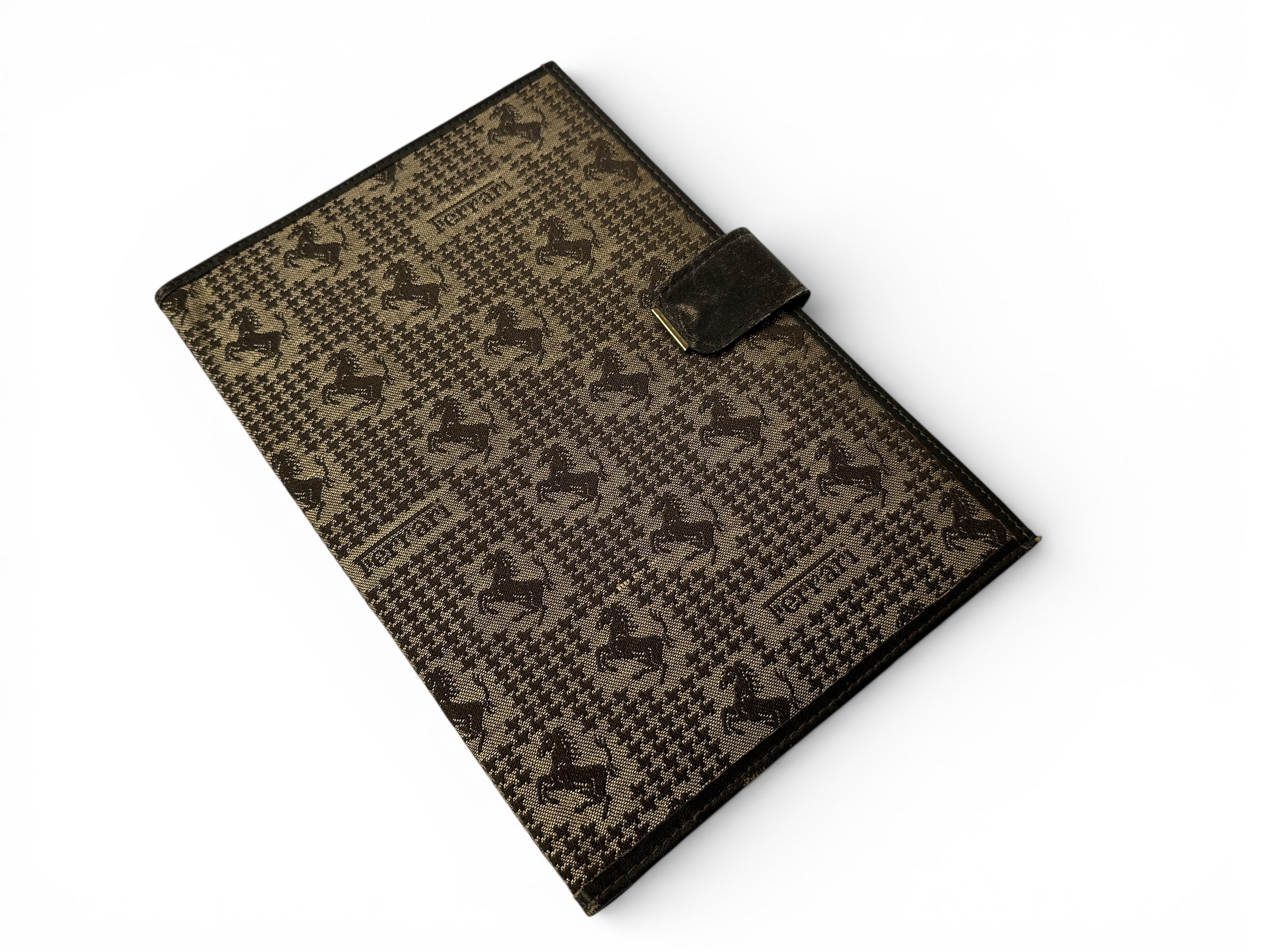 Ferrari 308 GTBi, 512 BBi, 400i, 288 GTO Owner's Manual Pouch, Handbook Wallet - Cloth Cavallino Print