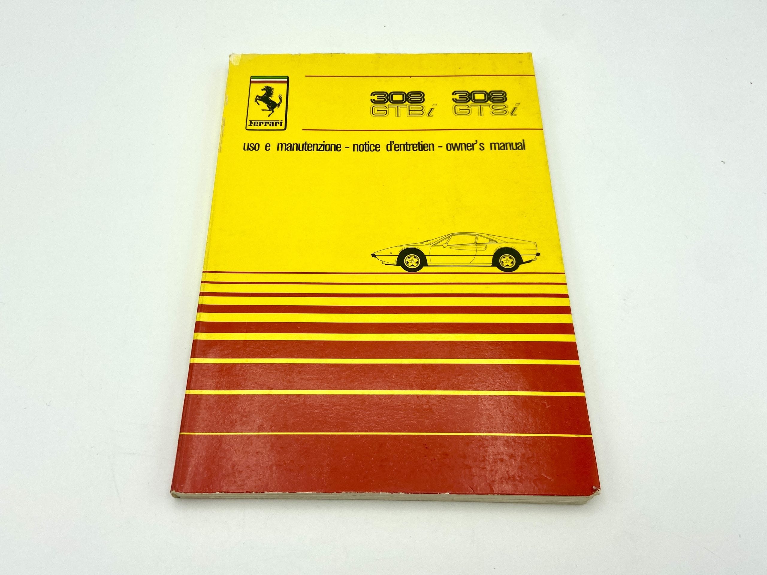 Ferrari 308 GTBi/GTSi Owner’s Manual #195/80 - 1980