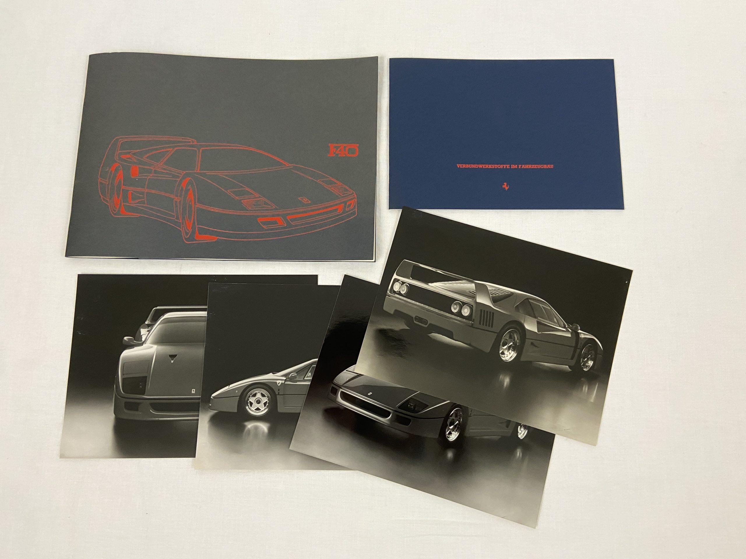 Ferrari F40 Press Folder, Brochure 1987 #478/87 – German