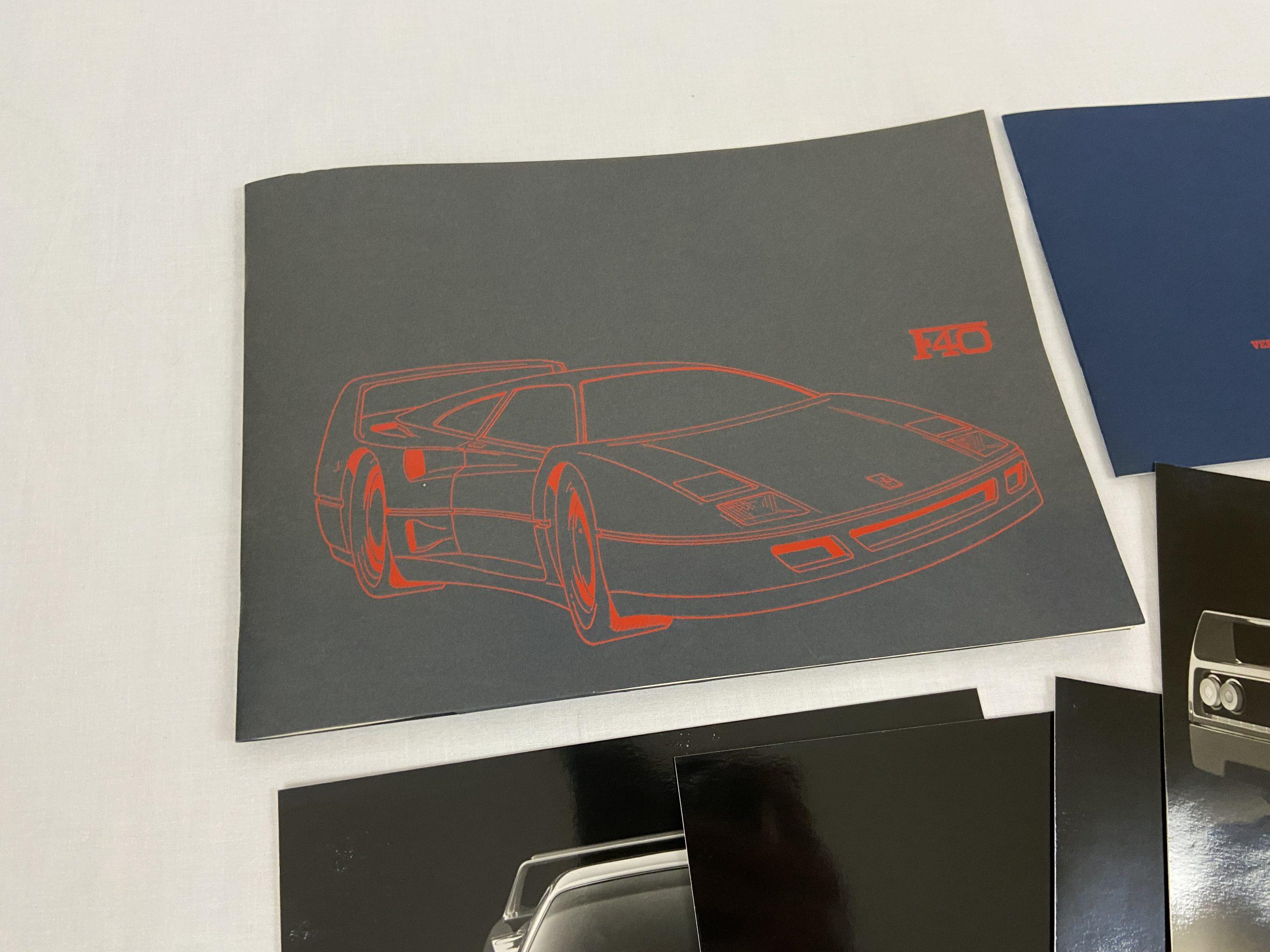 Ferrari F40 Press Folder, Brochure 1987 #478/87 – German