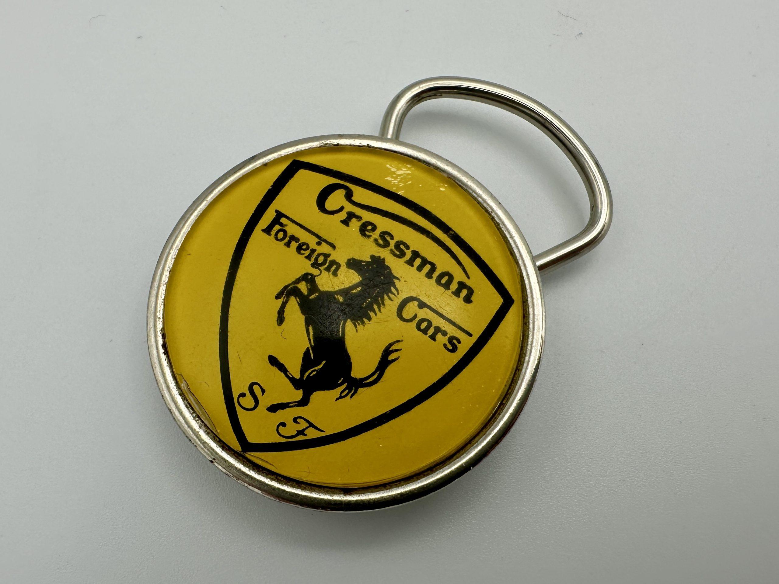 Ferrari Cressman Foreign Cars Dealership Keychain, Keyfob - Ft Lauderdale - 1960's/1970's