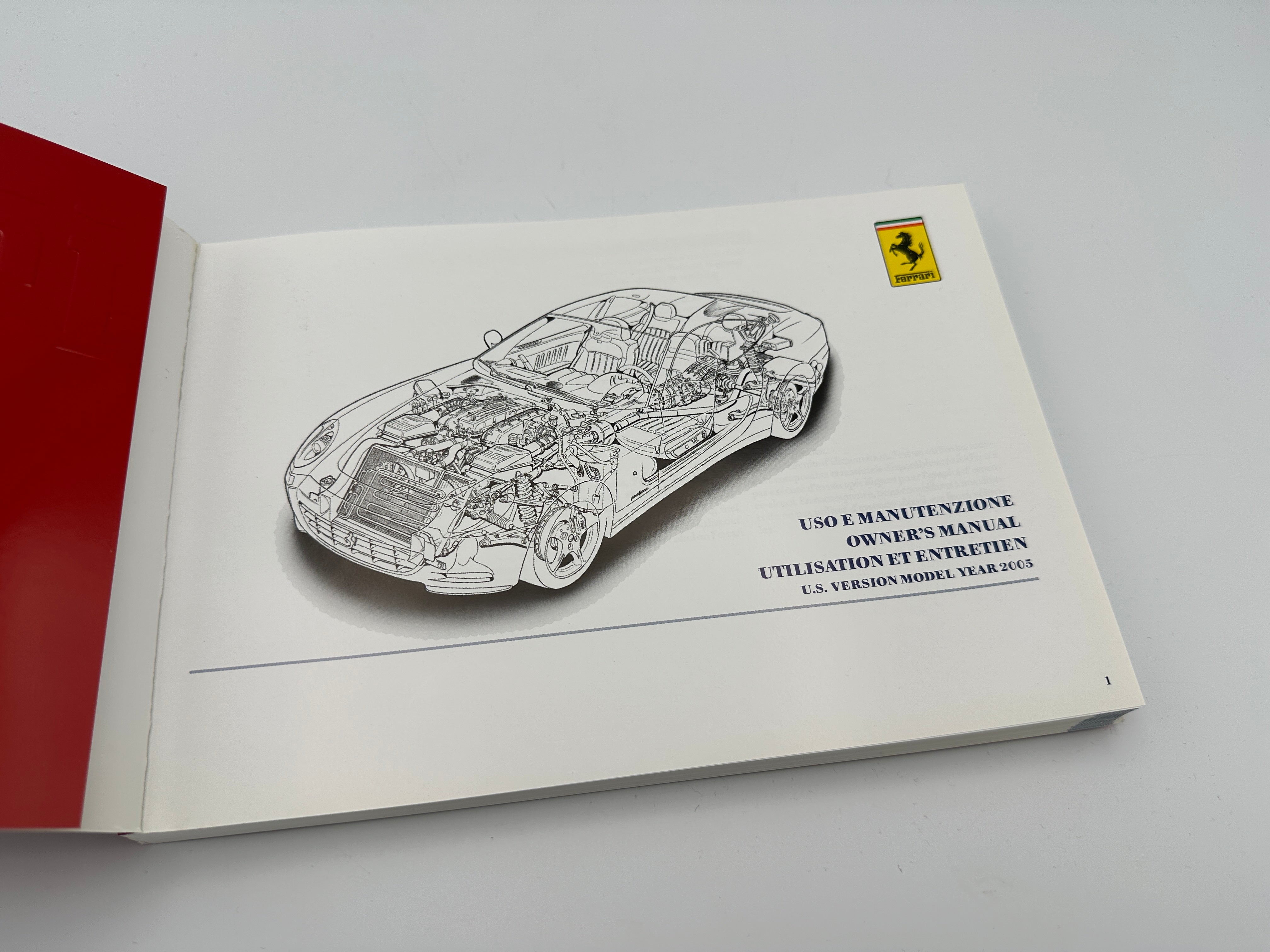 Ferrari 612 Scaglietti U.S.Version MY 2005 Owners Manual #2002/03