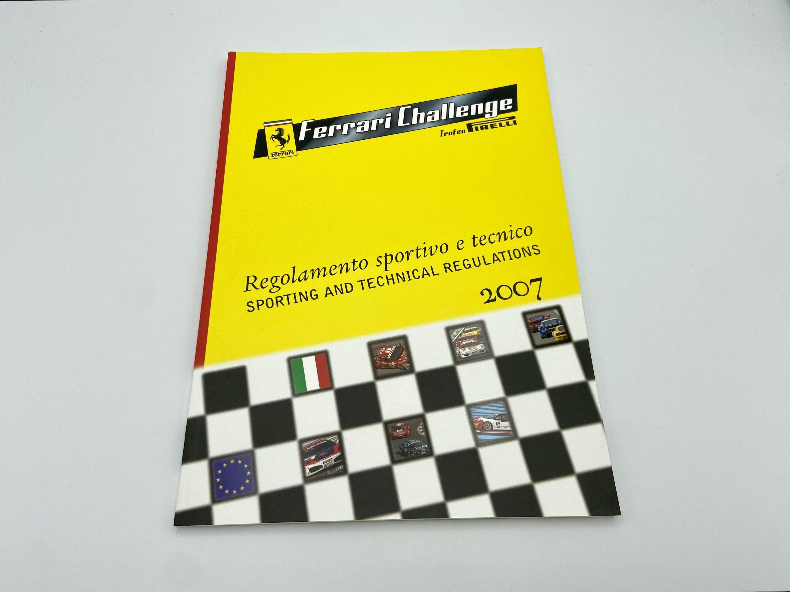 Ferrari F430 Challenge Sporting & Technical Regulations Brochure – English, Italian - 2007