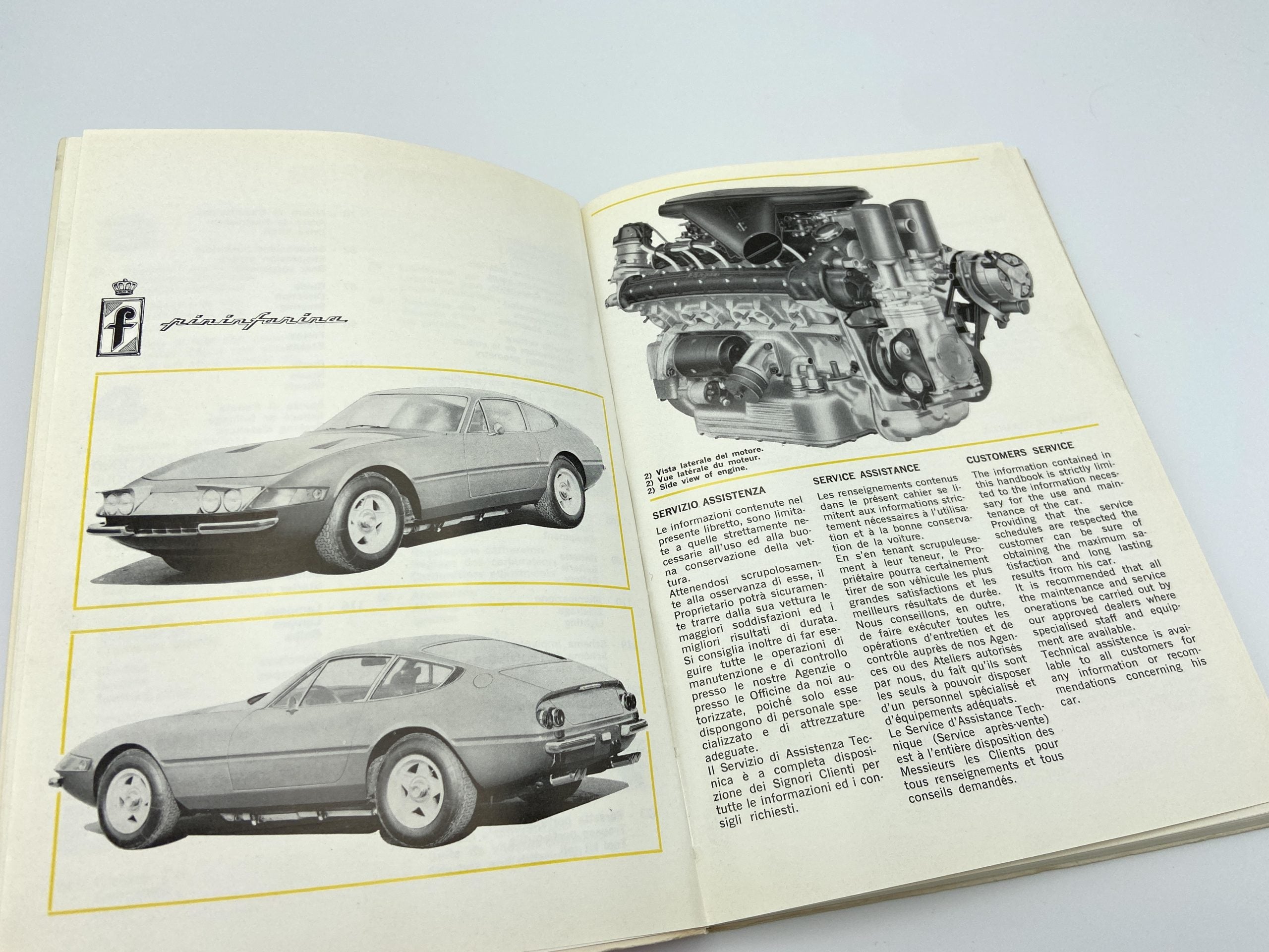 Ferrari 365 GTB4 Daytona Owner’s Manual #74 - 1973