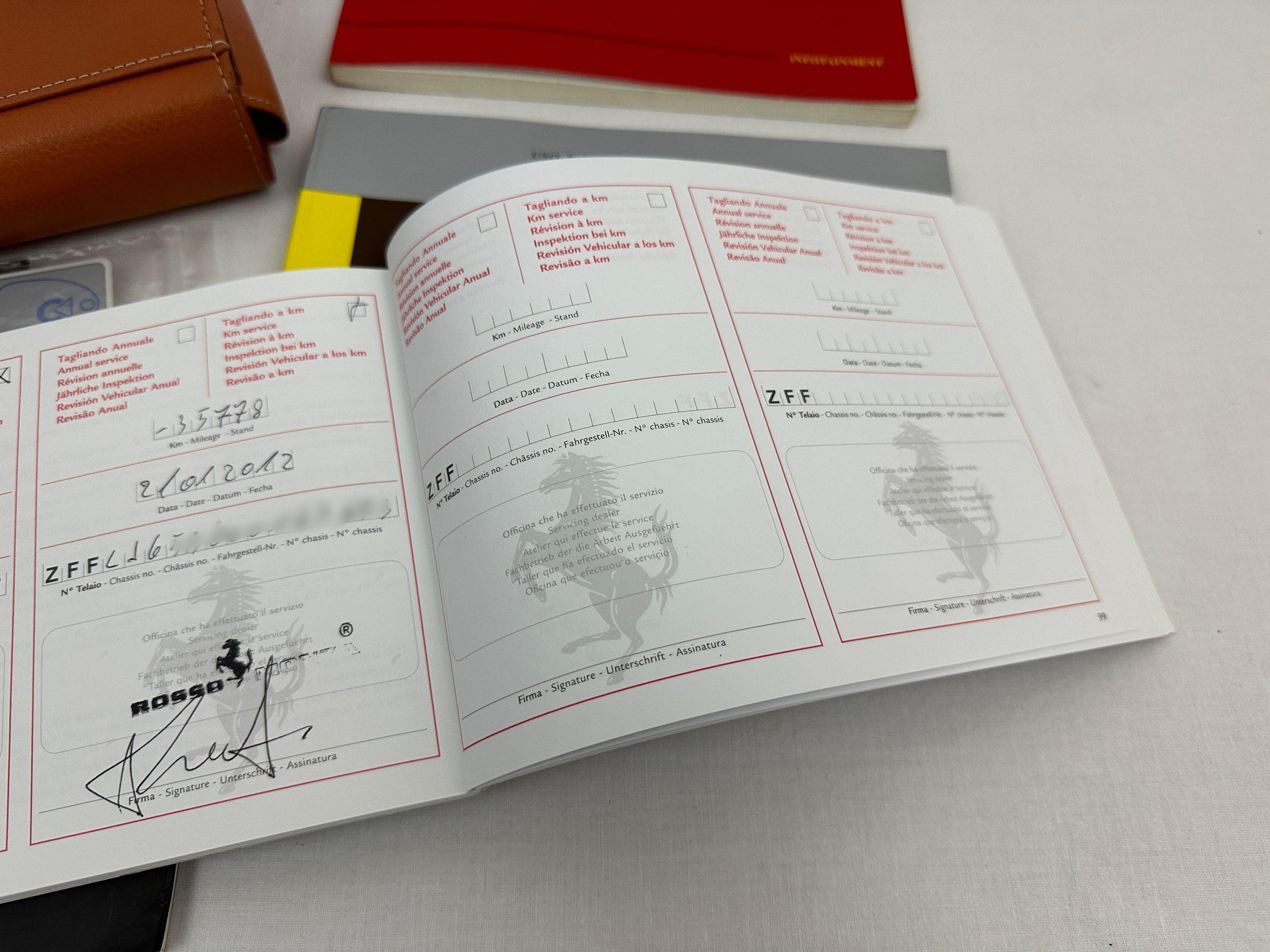 Ferrari California Schedoni Leather Pouch – Owners Manual – Booklets -