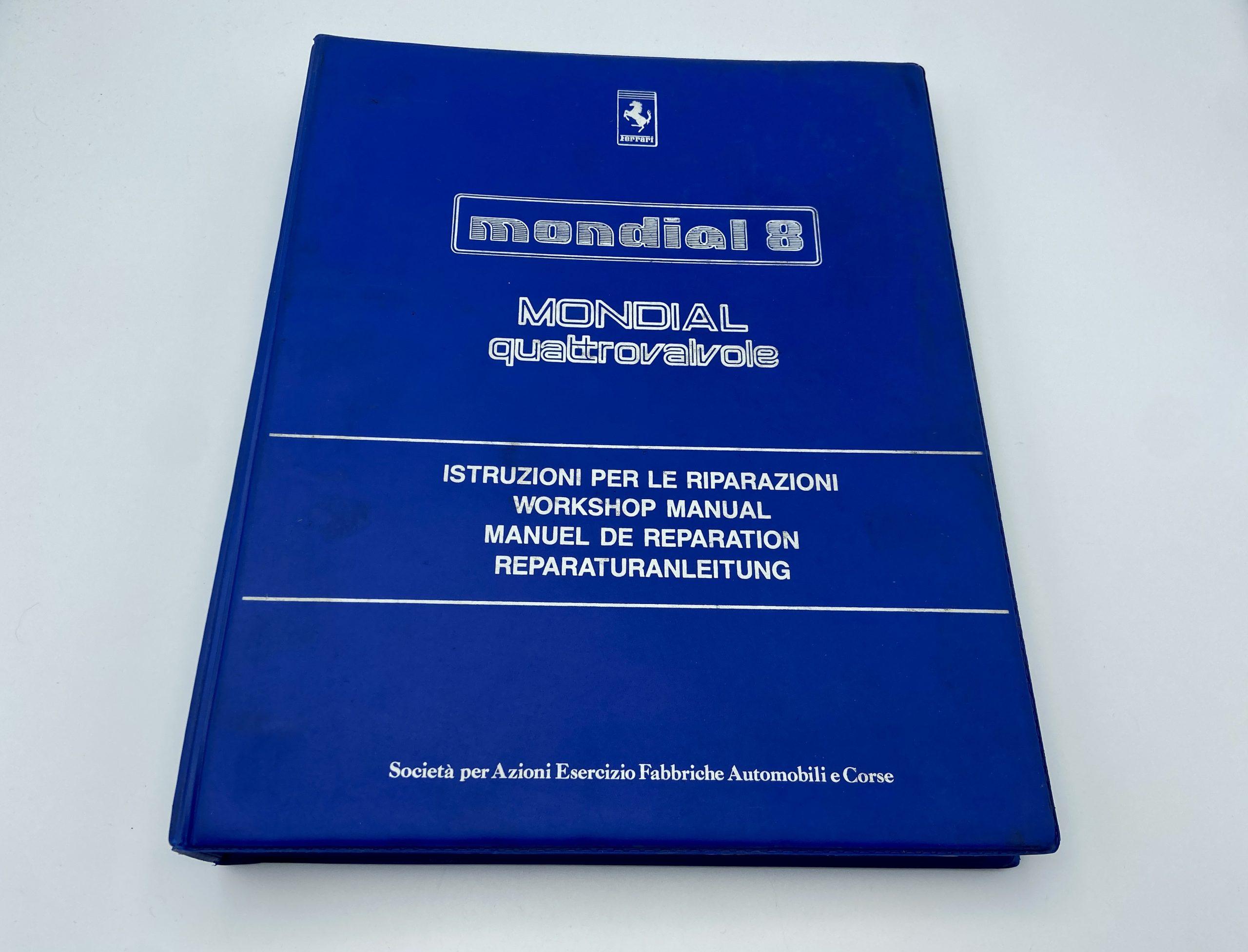 Ferrari Mondial 8, Quattrovalvole Workshop Repair Manual, Repair Instructions #281/83 – 1983