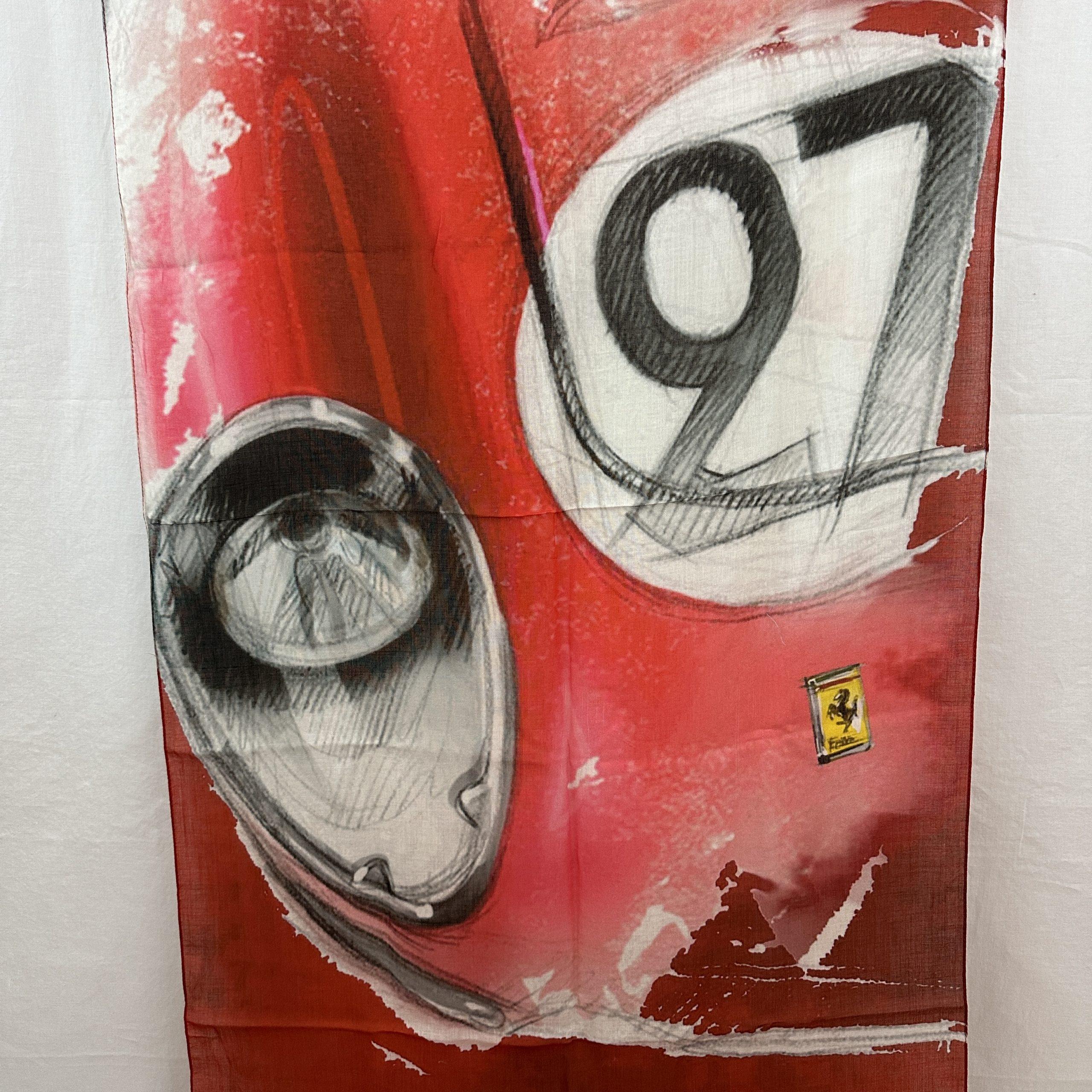 Ferrari 250 LM Classic Print Scarf, Shawl, Foulard – Original Accessory