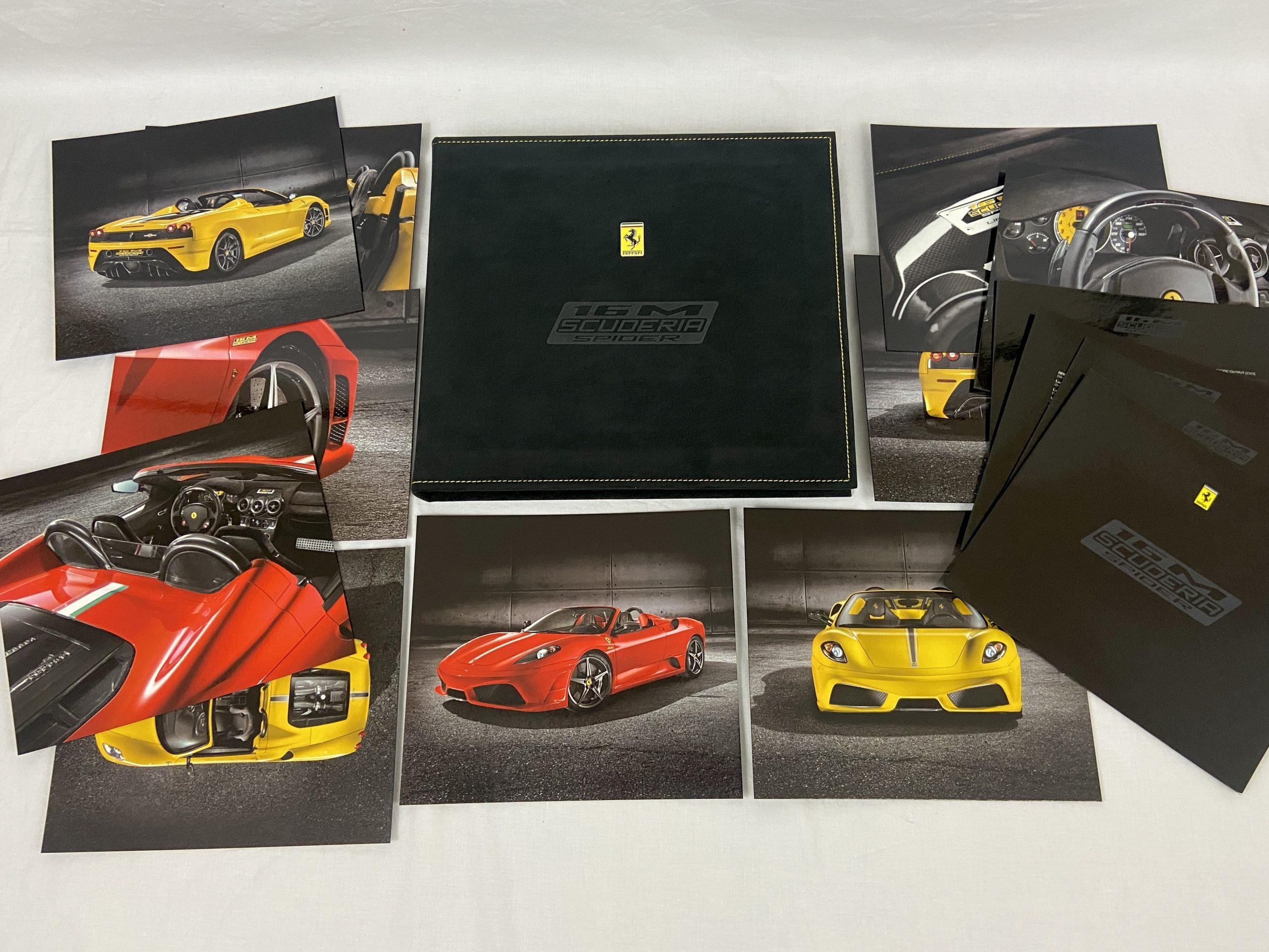 Ferrari 430 Scuderia Spider 16M Alcantara Luxury Press Kit, Press Release, Brochure Showcase