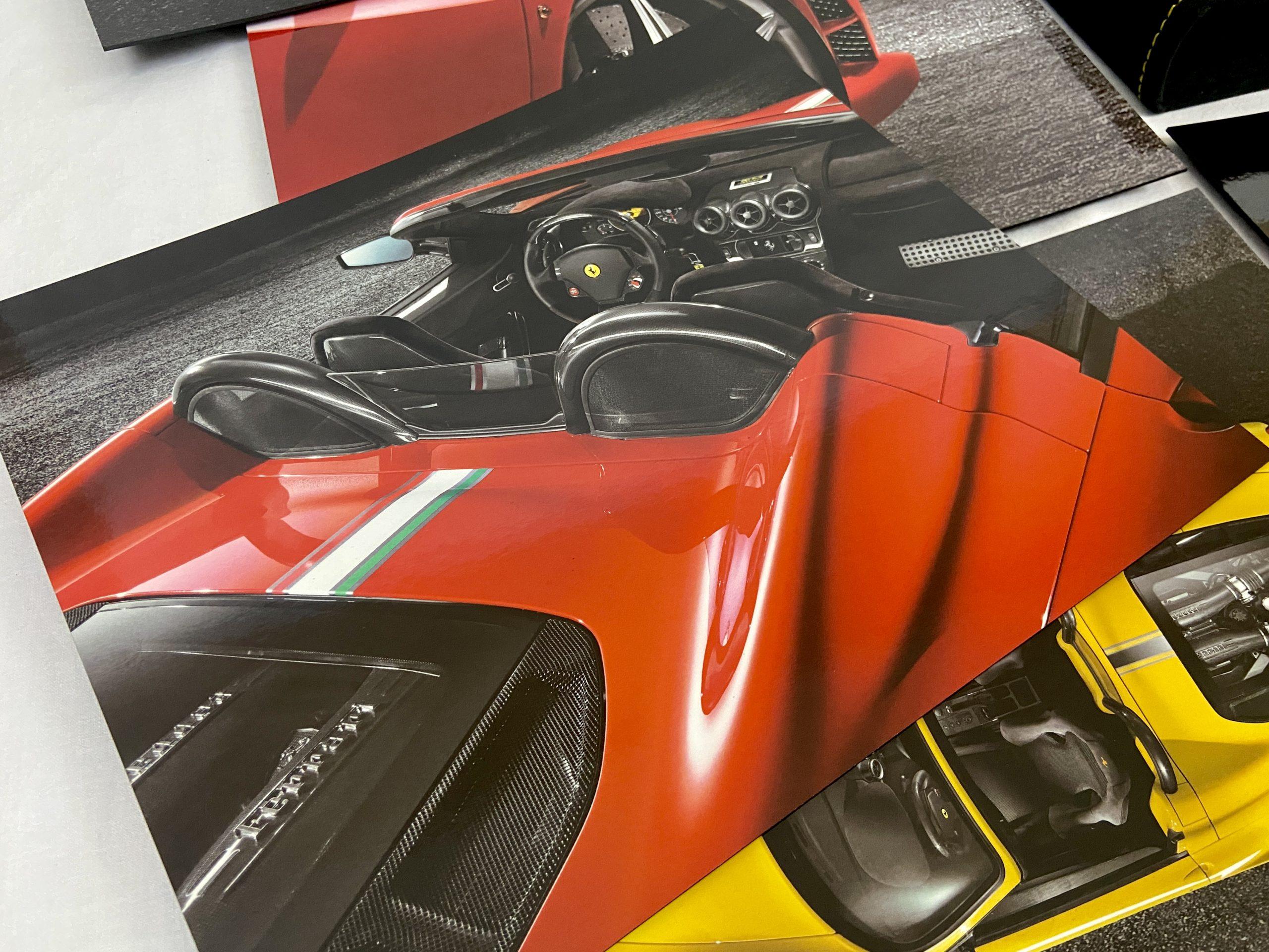 Ferrari 430 Scuderia Spider 16M Alcantara Luxury Press Kit, Press Release, Brochure Showcase