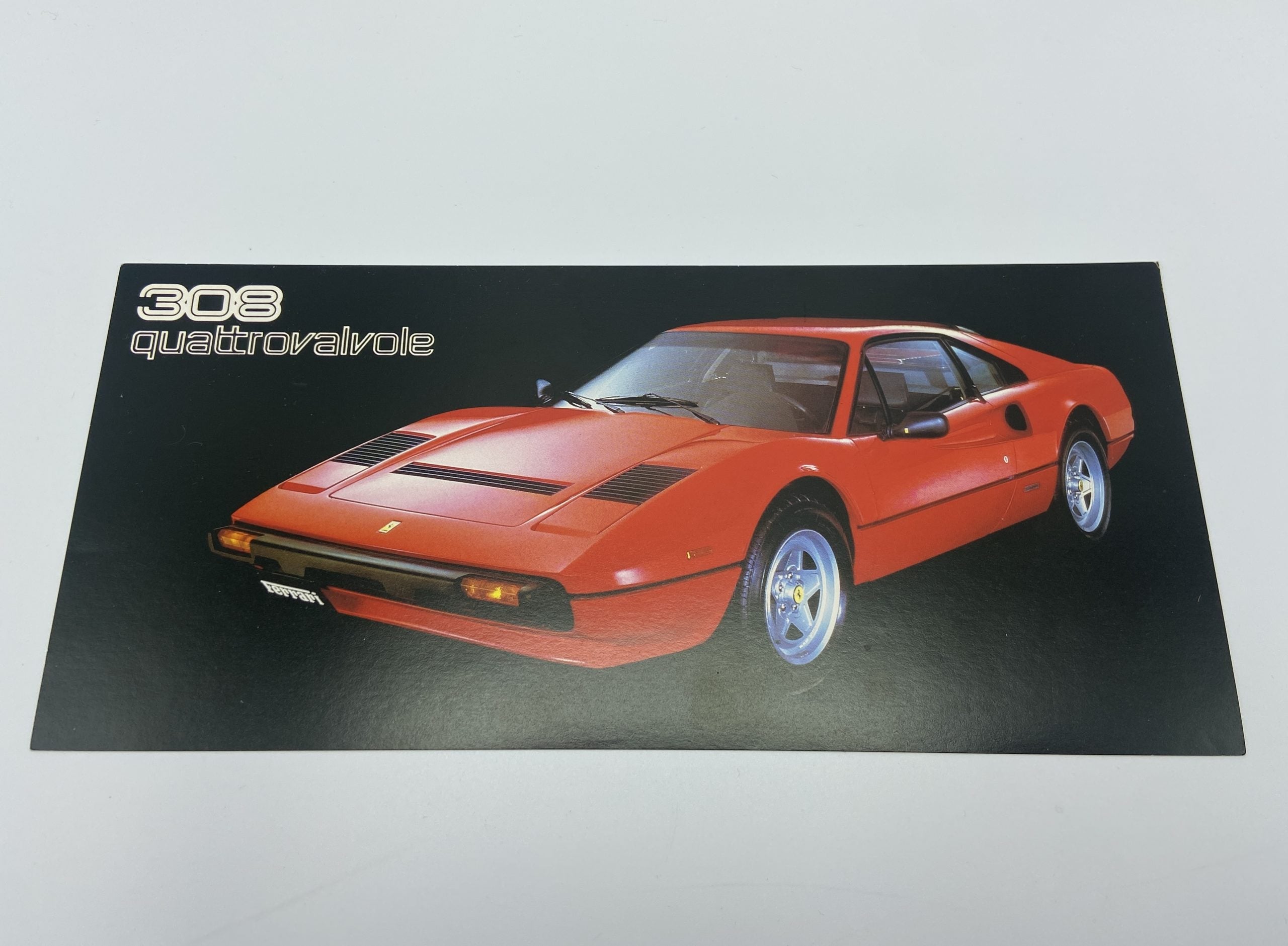 Ferrari 308 GTB Quattrovalvole Japanese Specification Sheet, Brochure sheet – Japan