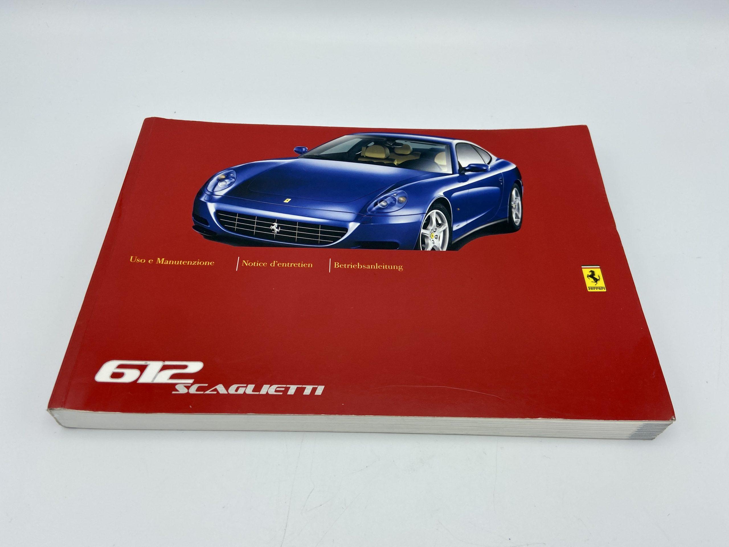 Ferrari 612 Scaglietti Owner’s Manual #1996/03 – 2003