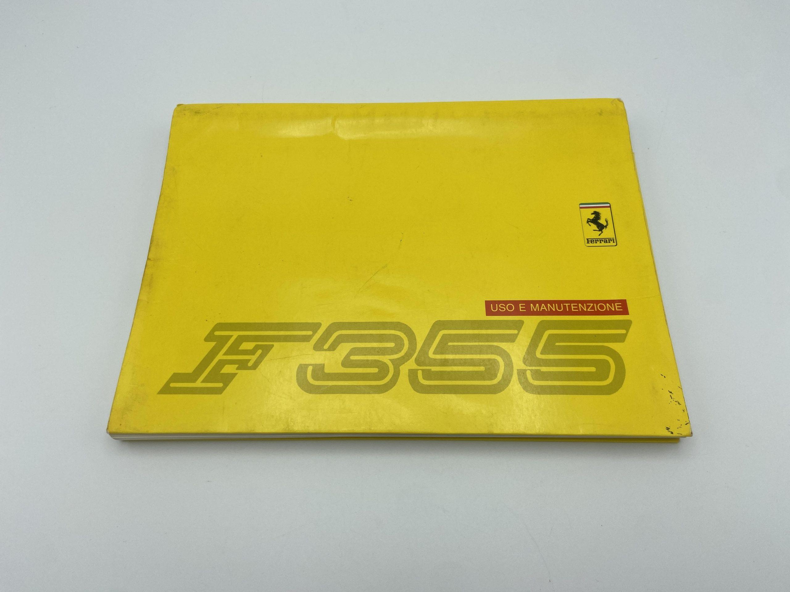 Ferrari 355 F355 Berlinetta, GTS & Spider Owner’s Manual #1055/96 – 1996