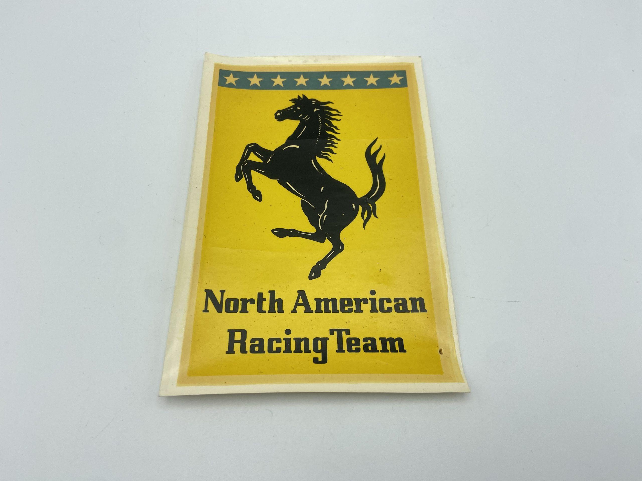 Ferrari North American Racing Team, N.A.R.T Decal, Sticker - A.Christiglio Bologna 1960's