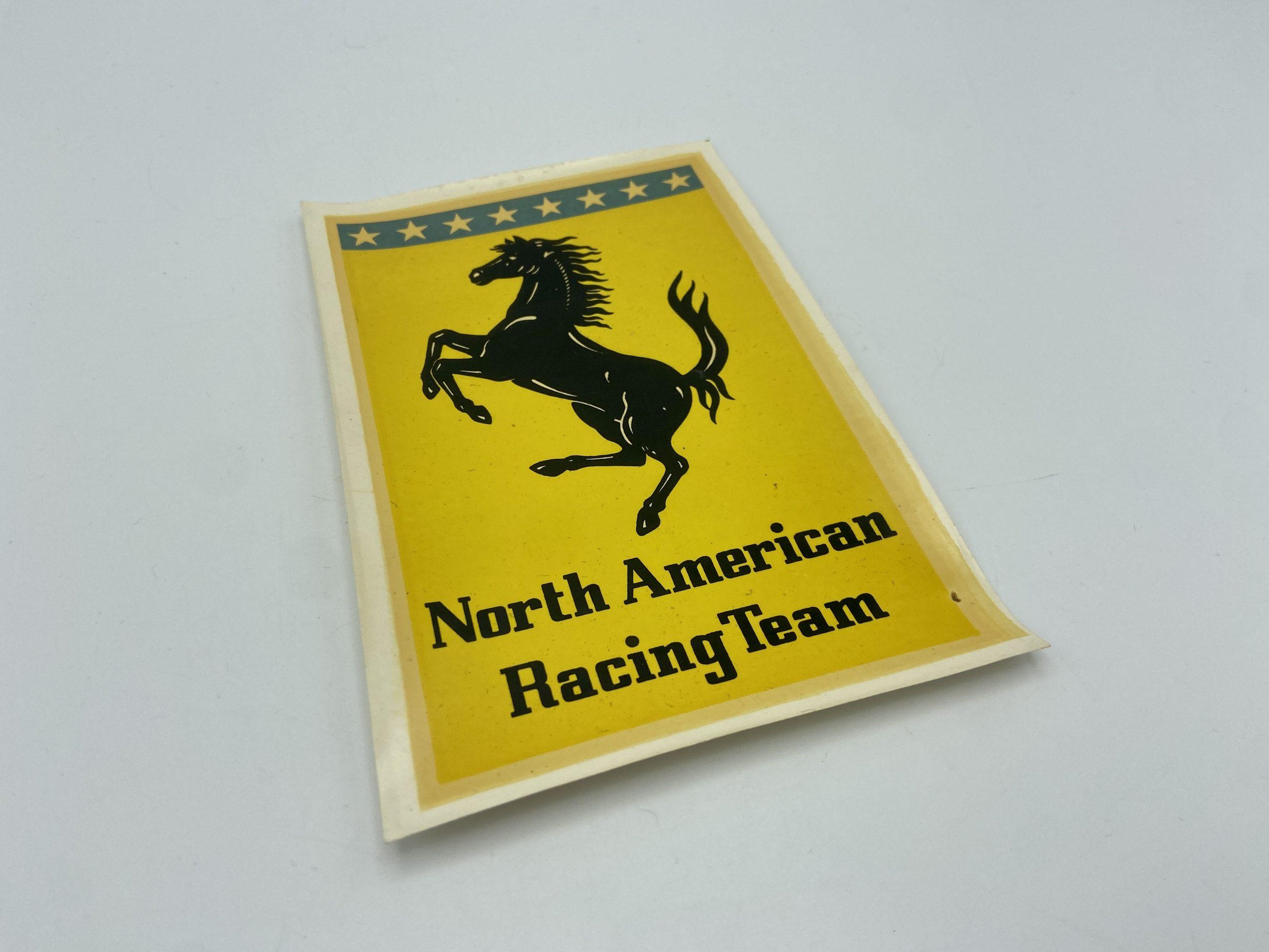 Ferrari North American Racing Team, N.A.R.T Decal, Sticker - A.Christiglio Bologna 1960's